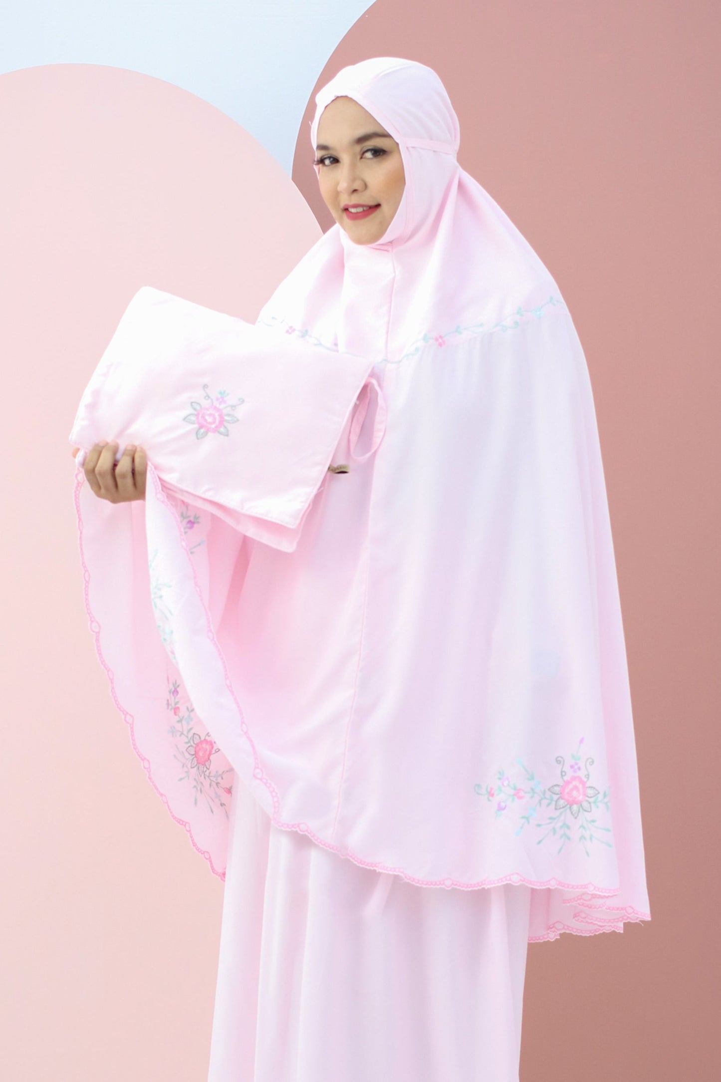 Basma In Pink Prayer Wear