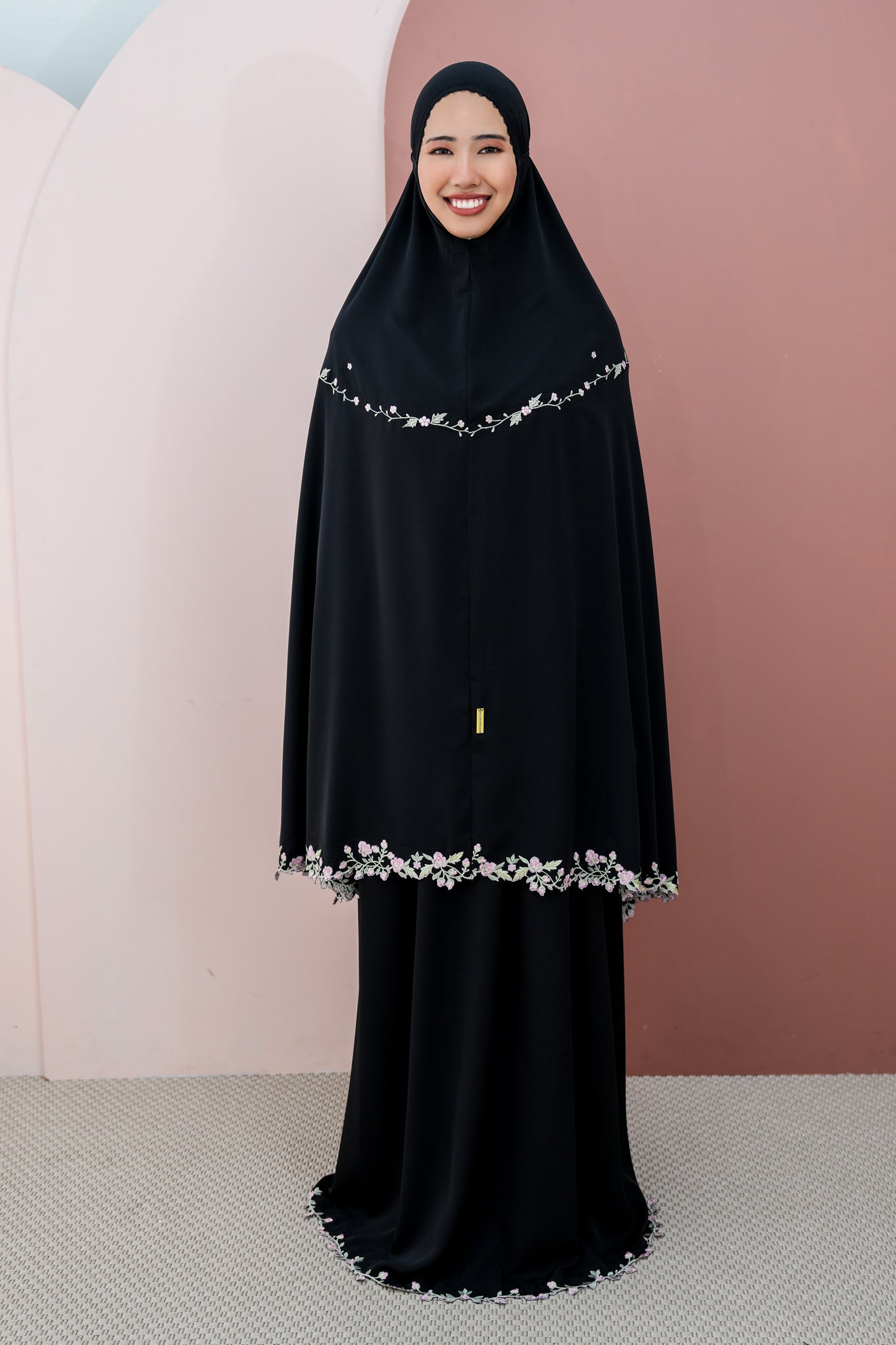 Nayla In Black Tea Prayer Wear