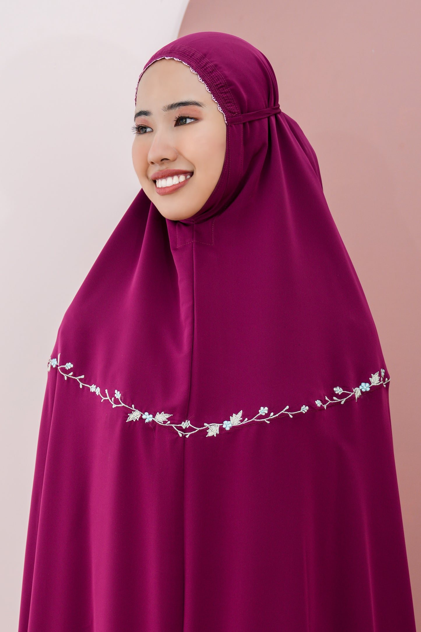 Nayla In Burgundy Prayer Wear