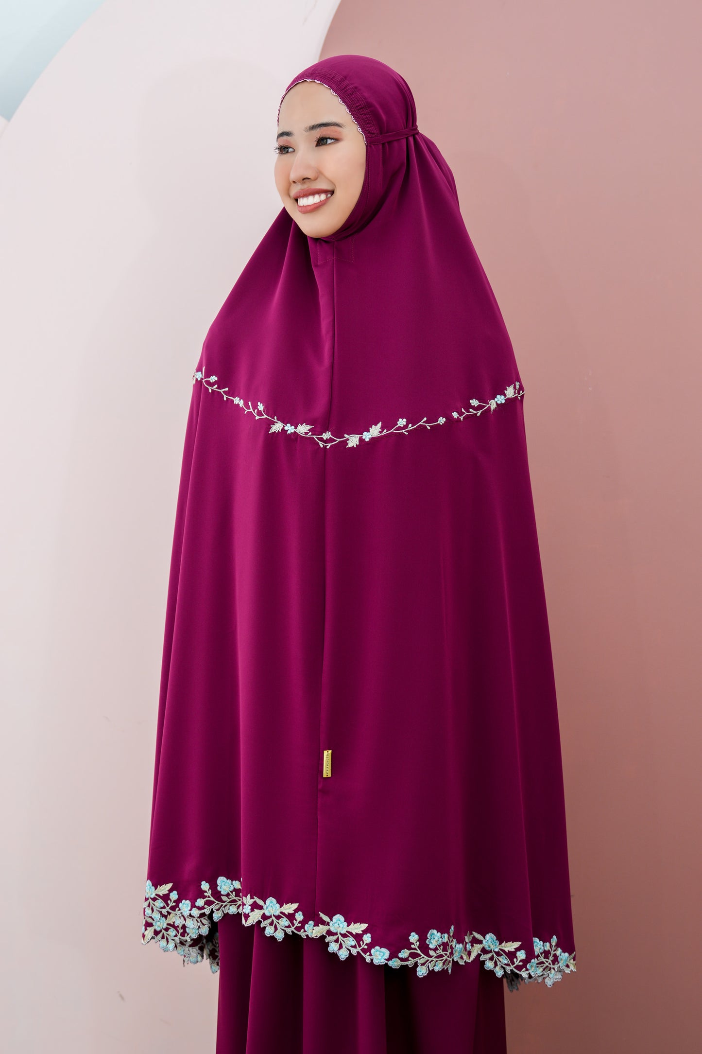 Nayla In Burgundy Prayer Wear