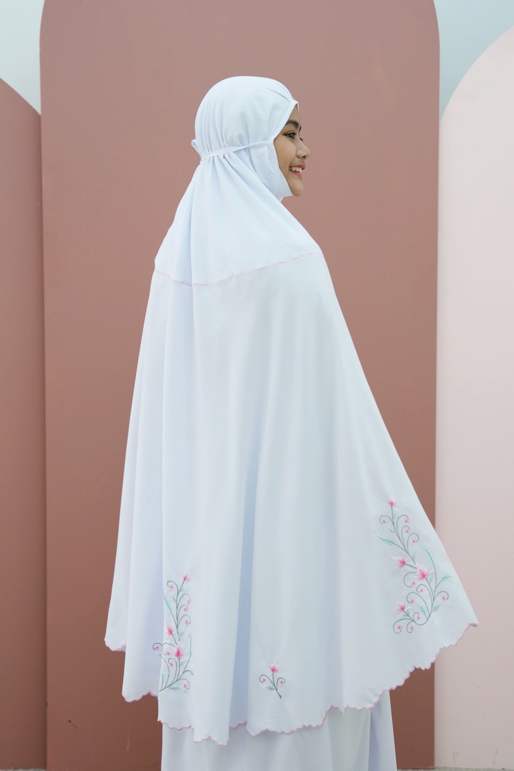 Alyssa In White (Tweens) Simple Smocking Prayer Wear