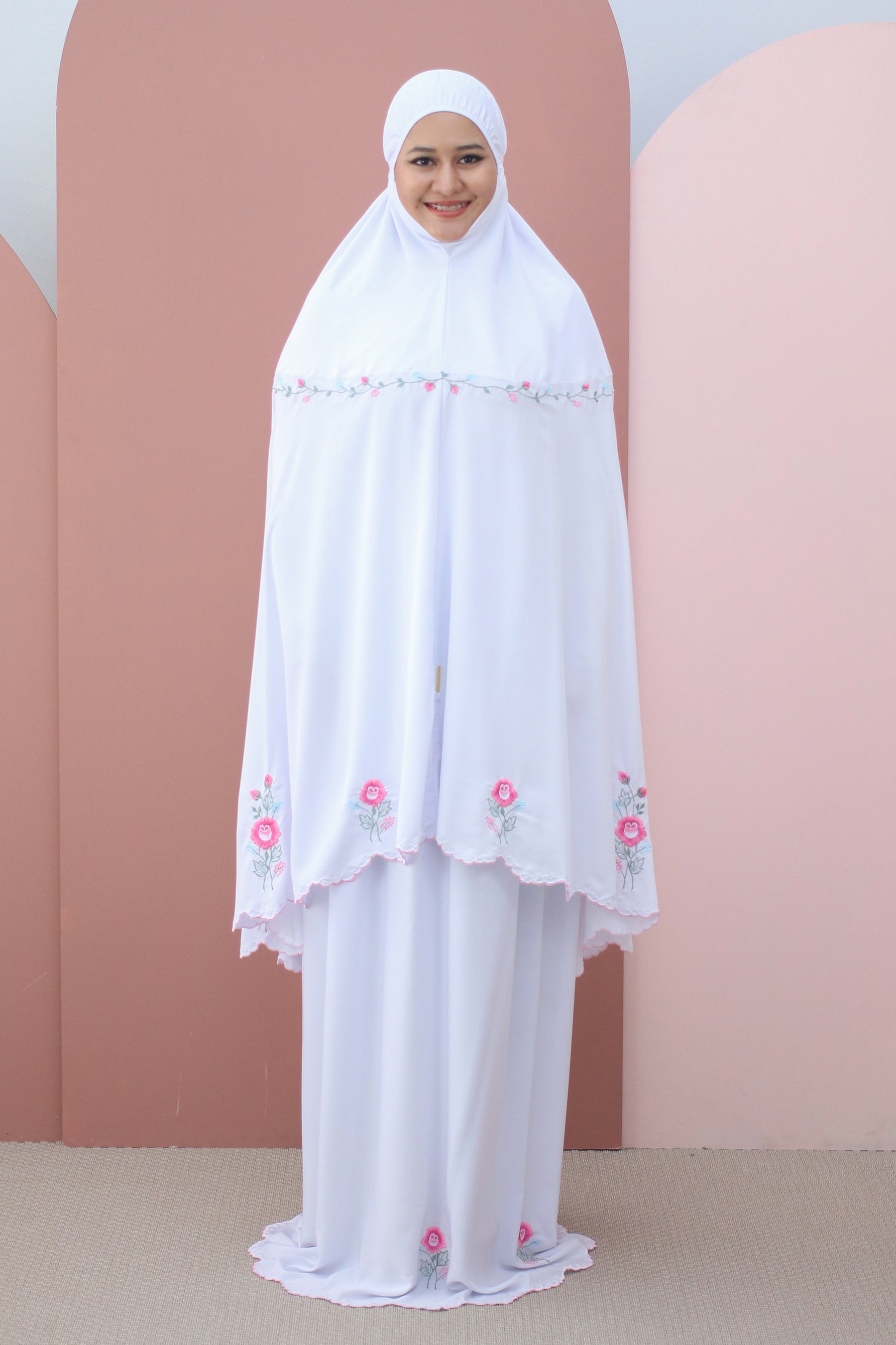 Lora In White (Petite) Prayer Wear
