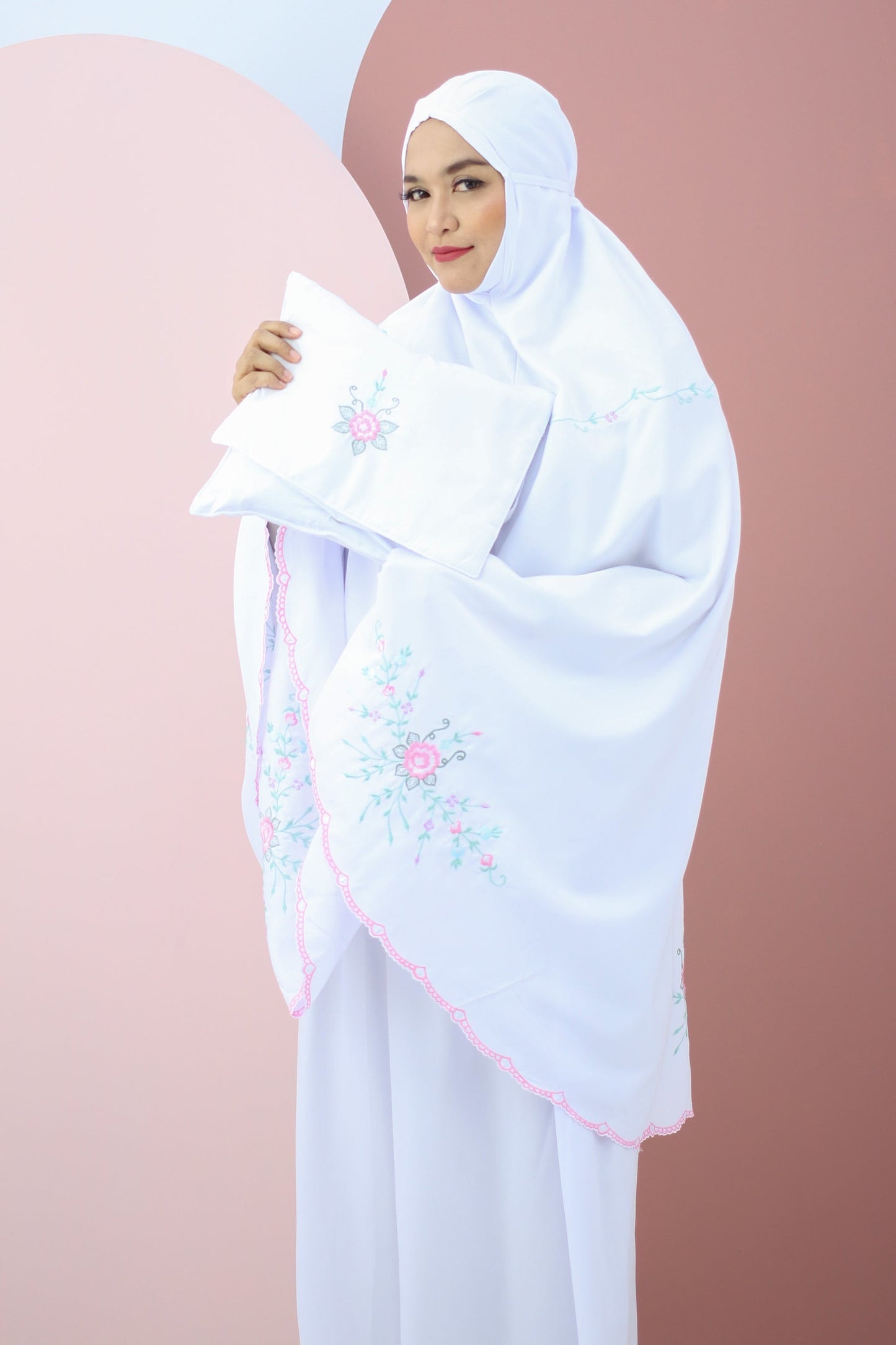 Basma In White Prayer Wear