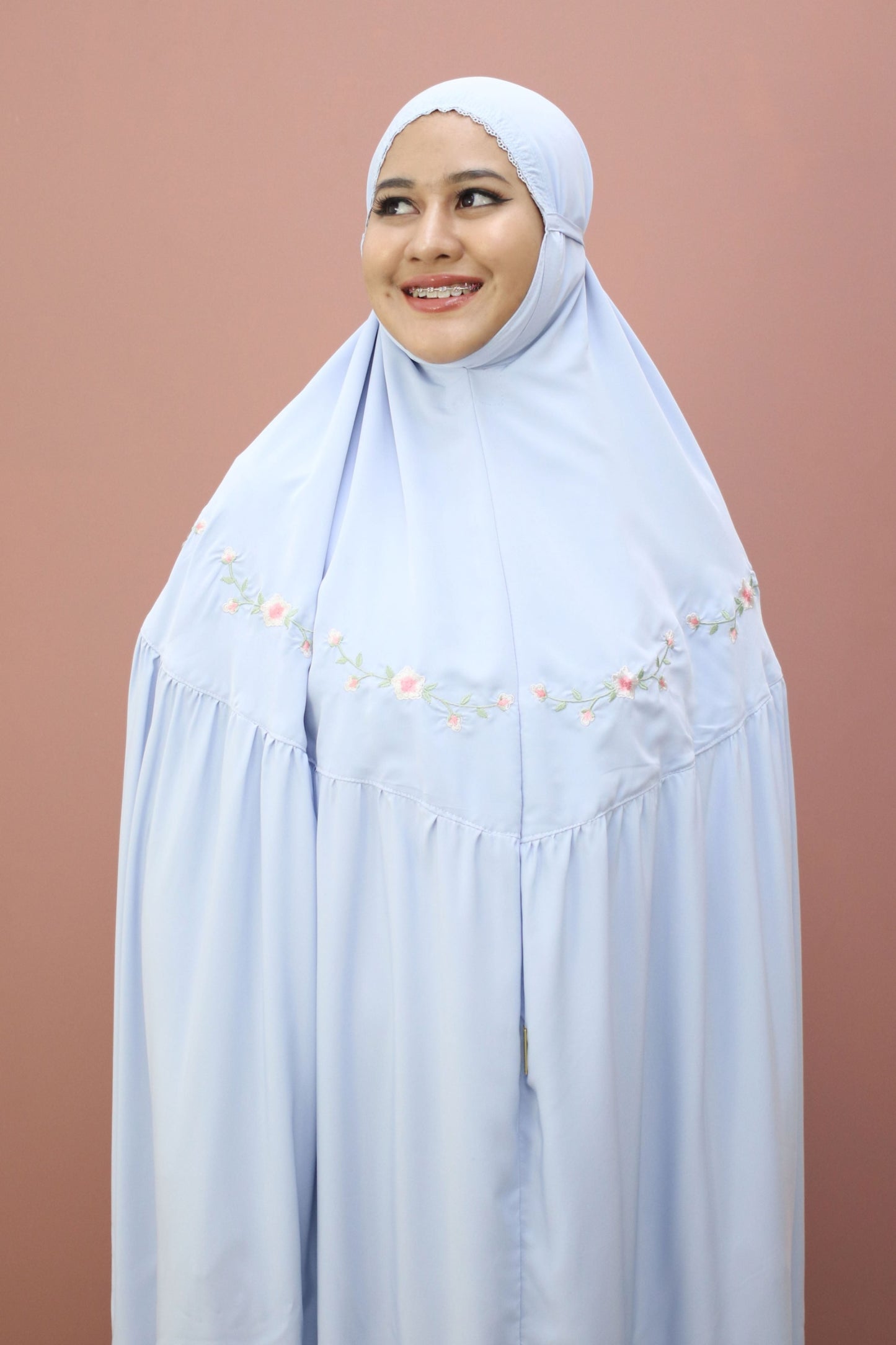 The One Piece Telekung In Lilac Prayer Wear
