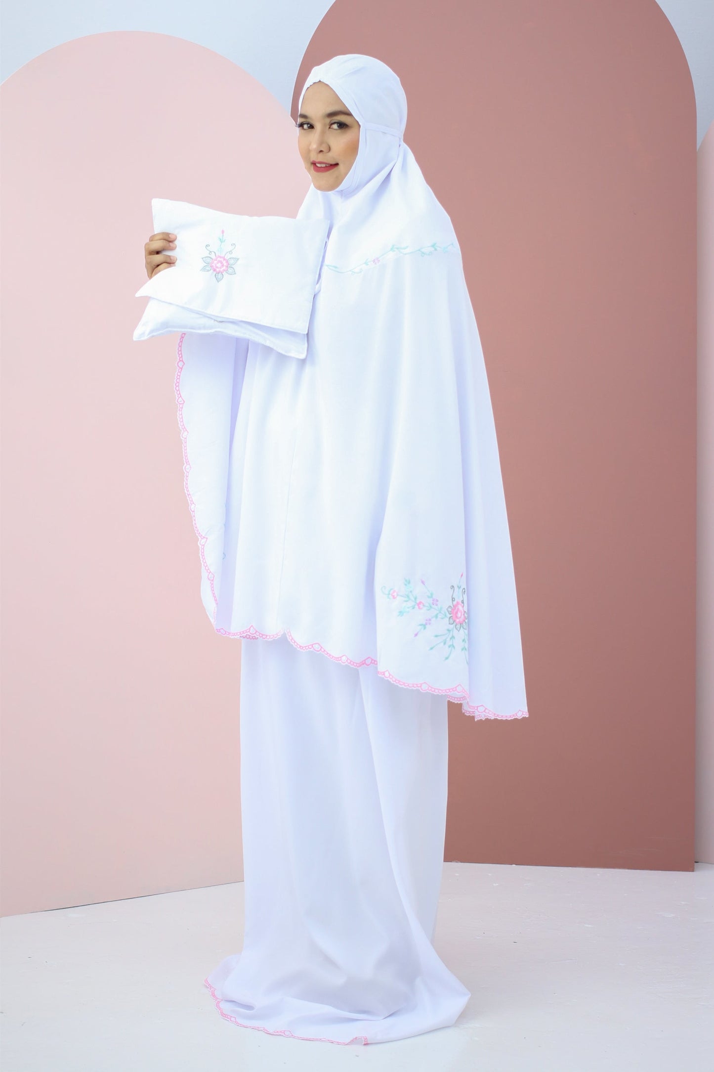 Basma In White Prayer Wear