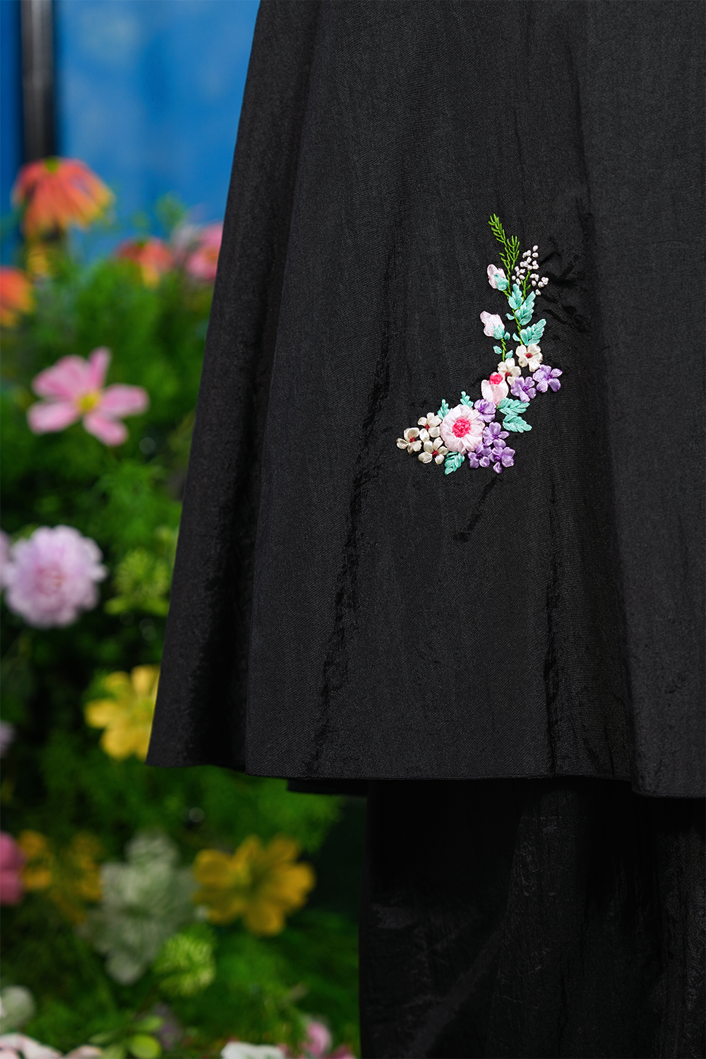 The Blooming Travel Telekung in Black
