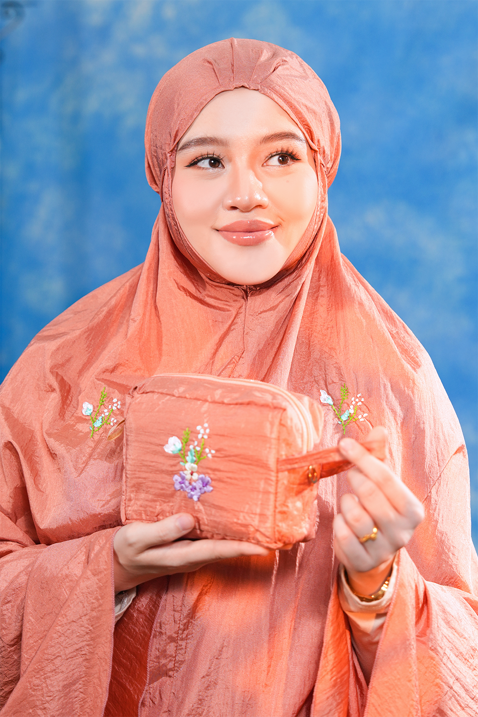 The Blooming Travel Telekung in Copper