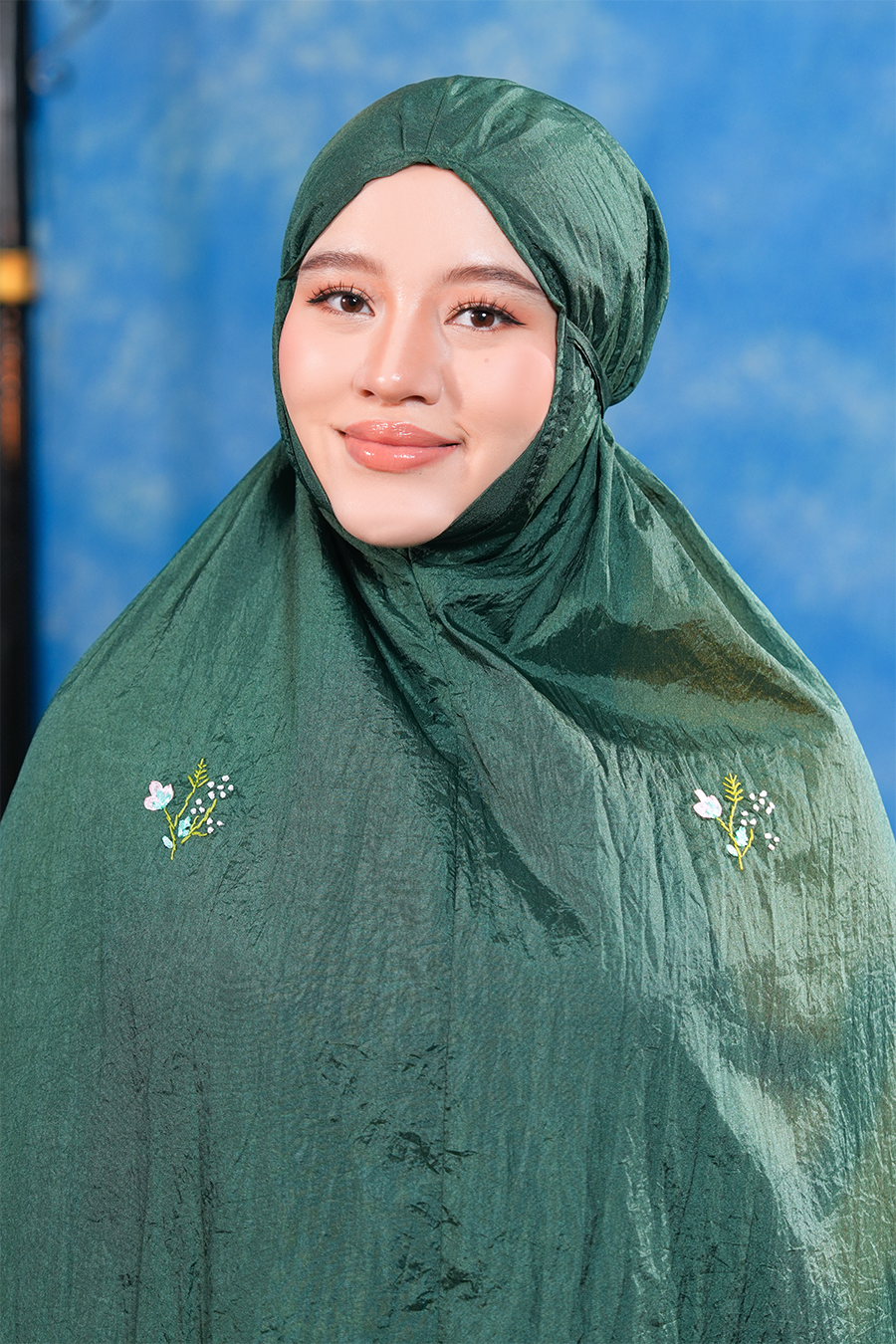 The Blooming Travel Telekung in Emerald