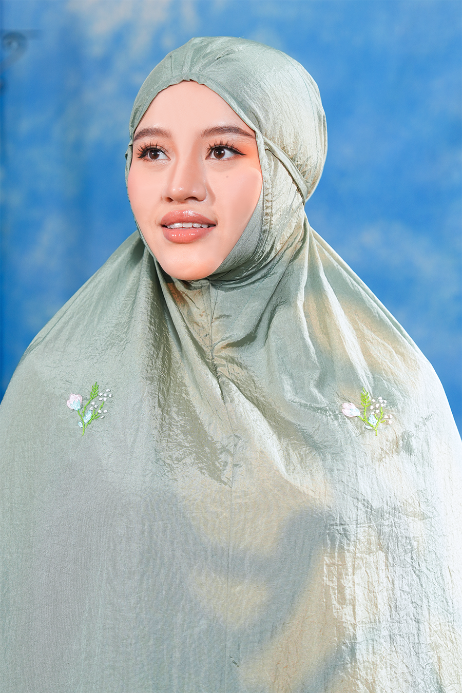 The Blooming Travel Telekung in Green