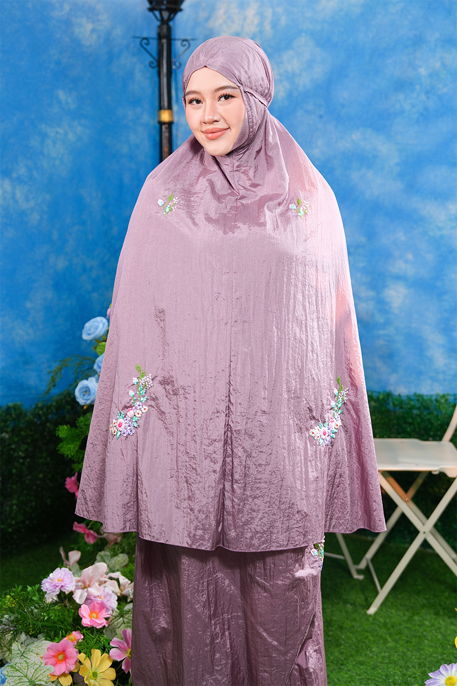 The Blooming Travel Telekung in Mauve