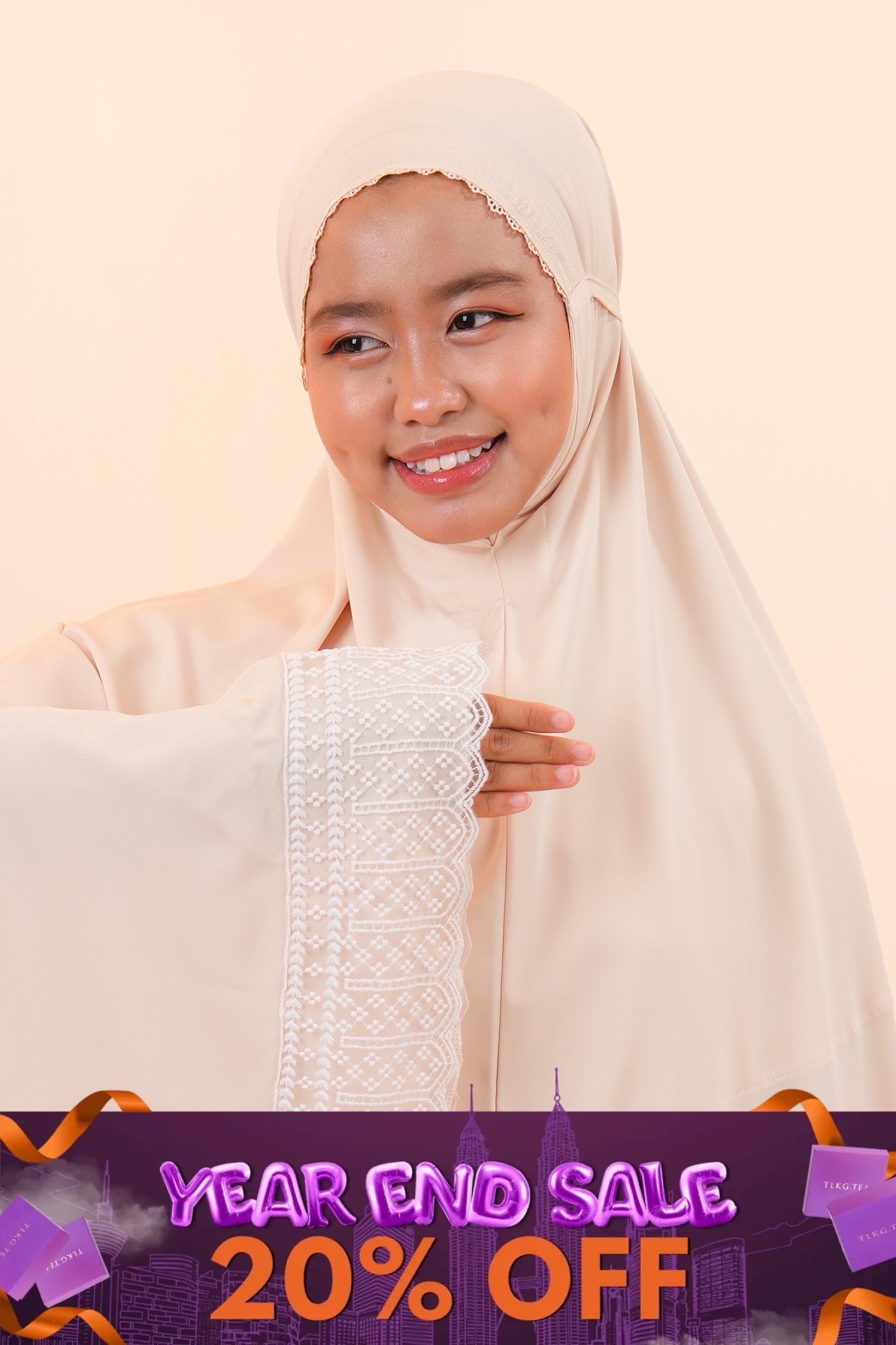 Dewdrops (Tweens) in Buttermilk Prayer Wear