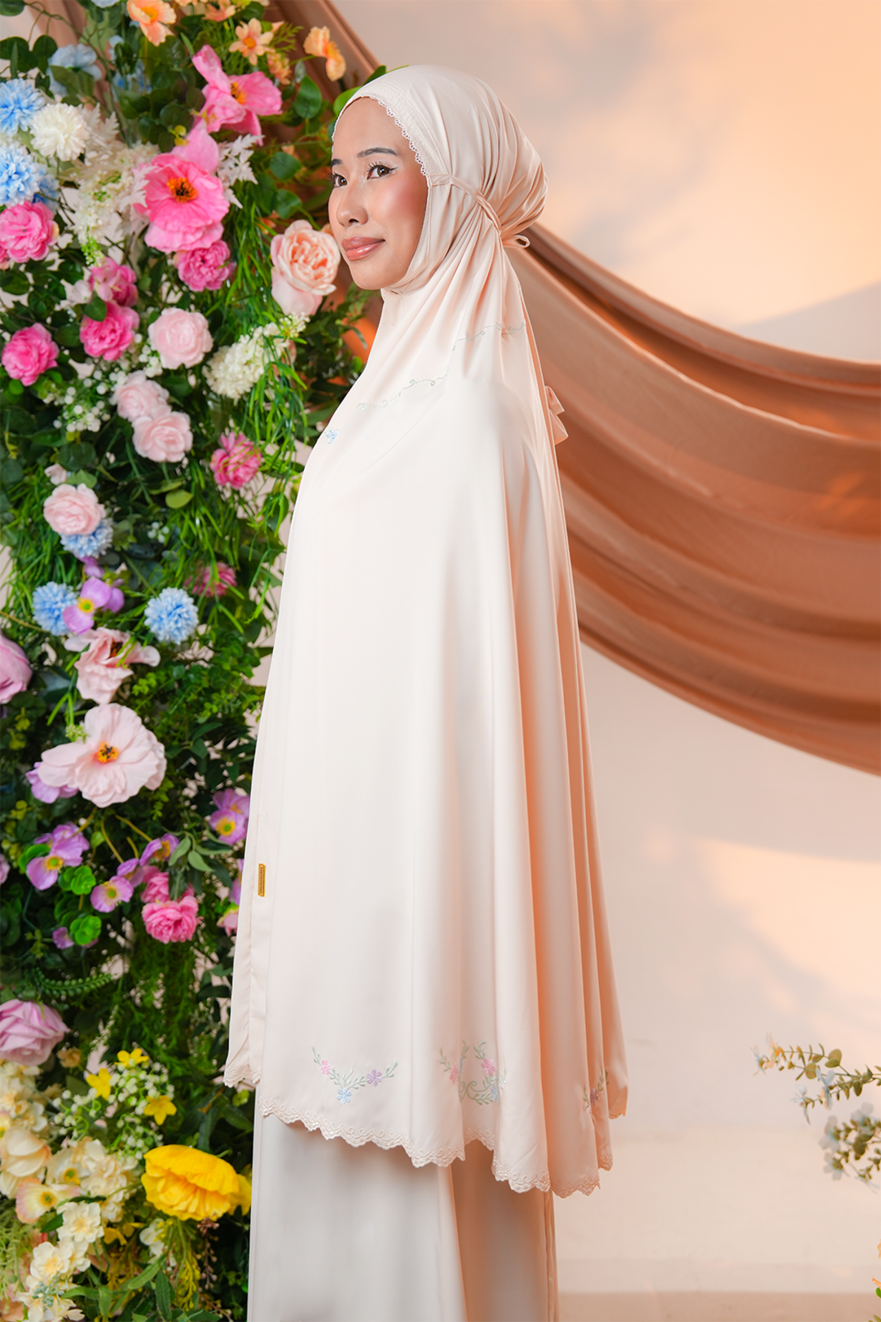 Celine in Buttermilk Prayer Wear