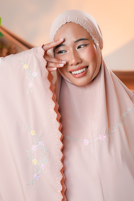 Celine in Milk Tea Prayer Wear