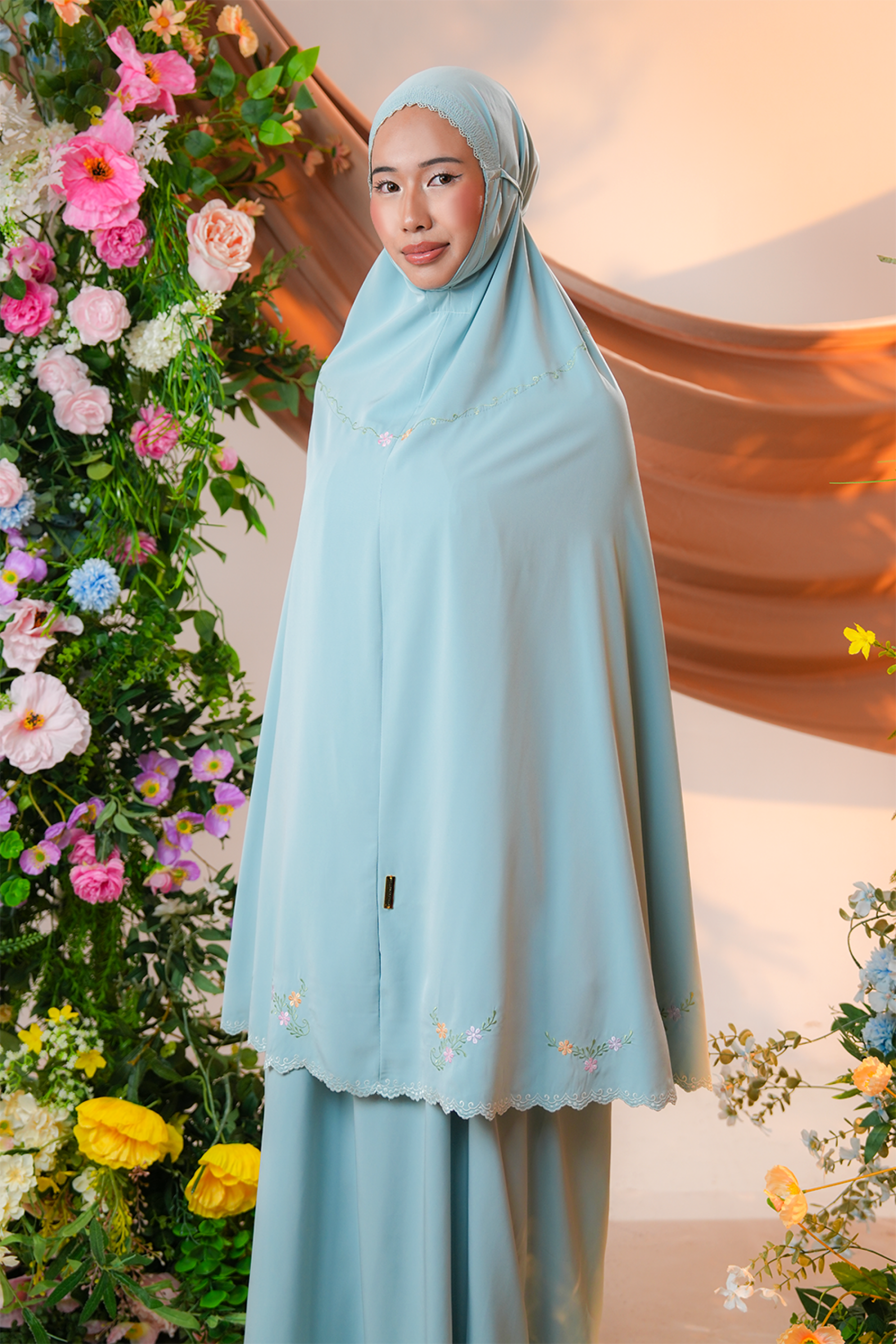 Celine in Mint Prayer Wear