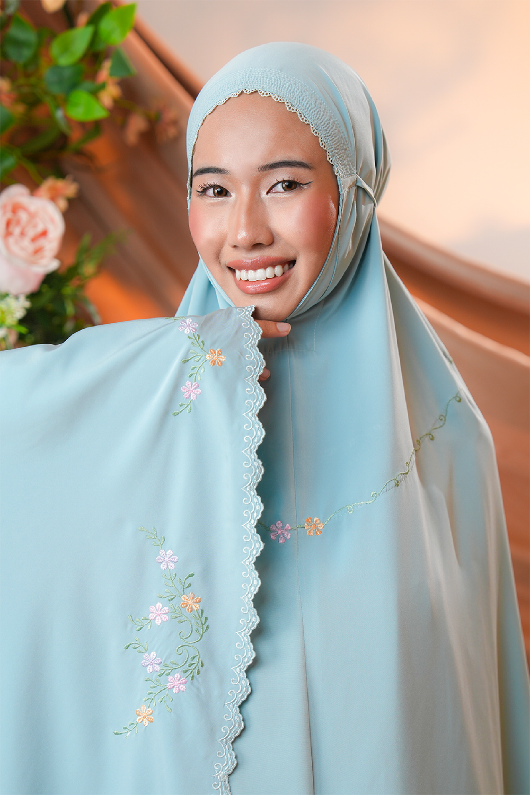 Celine in Mint Prayer Wear