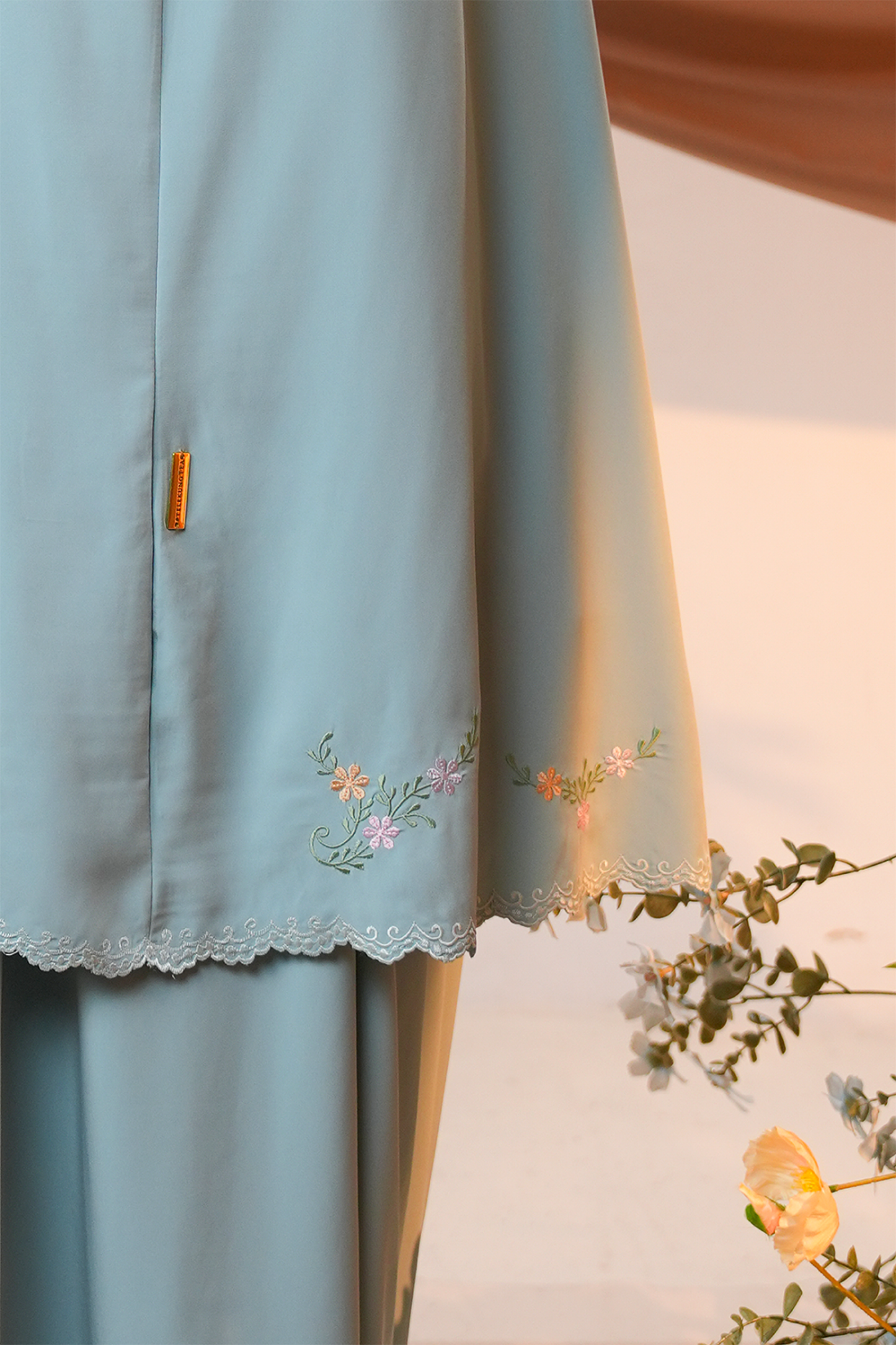 Celine in Mint Prayer Wear