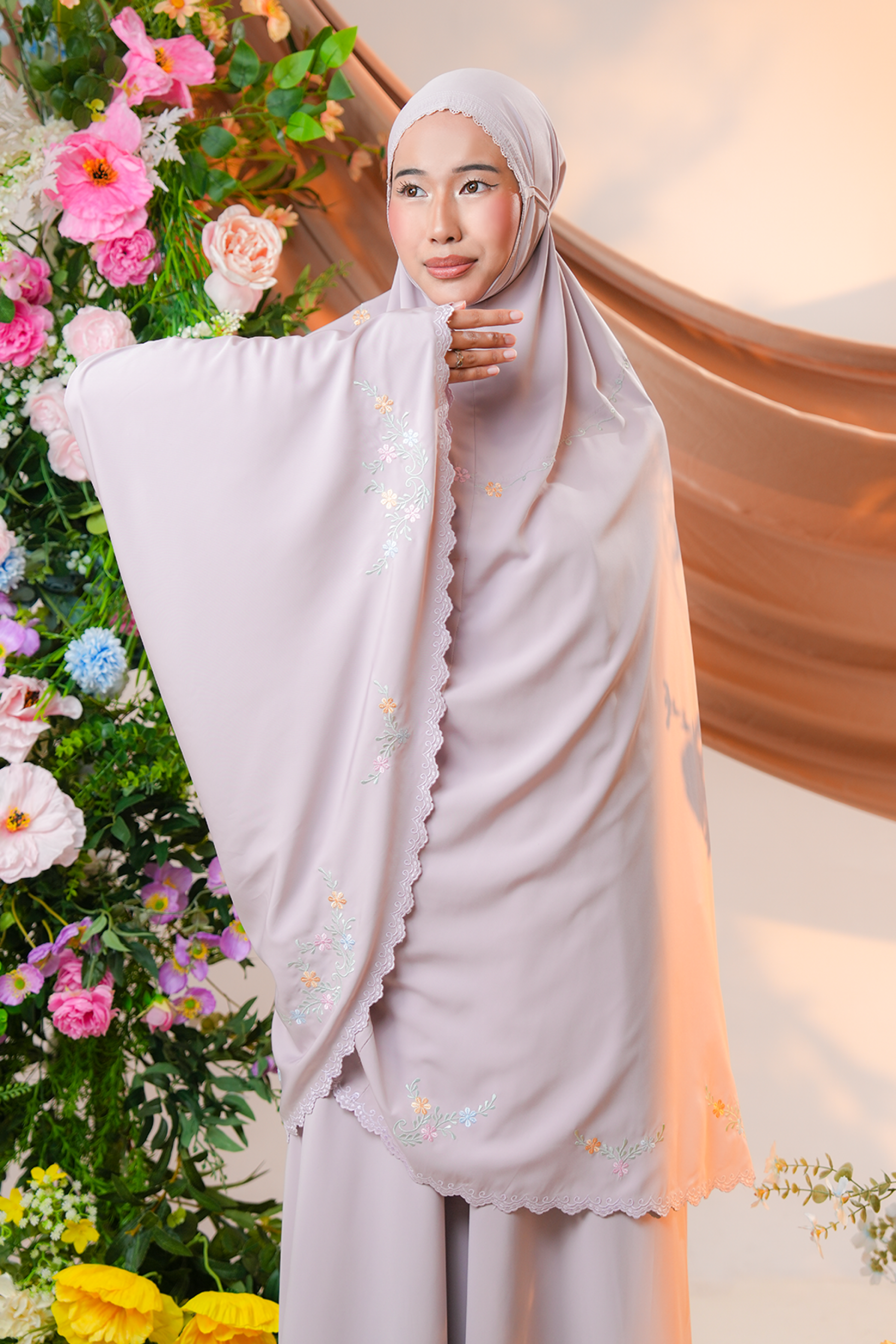 Celine in Mulberry Prayer Wear