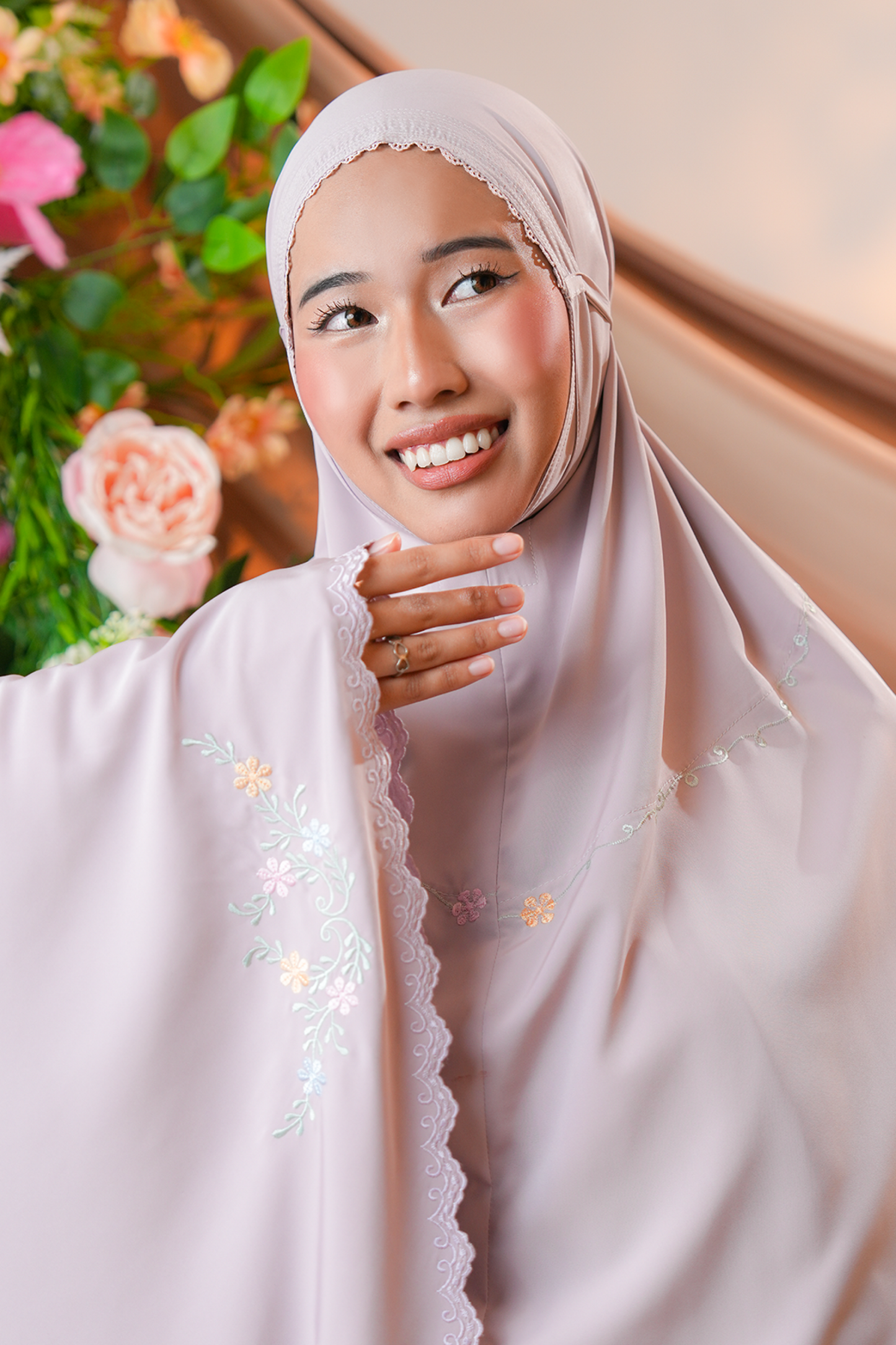 Celine in Mulberry Prayer Wear