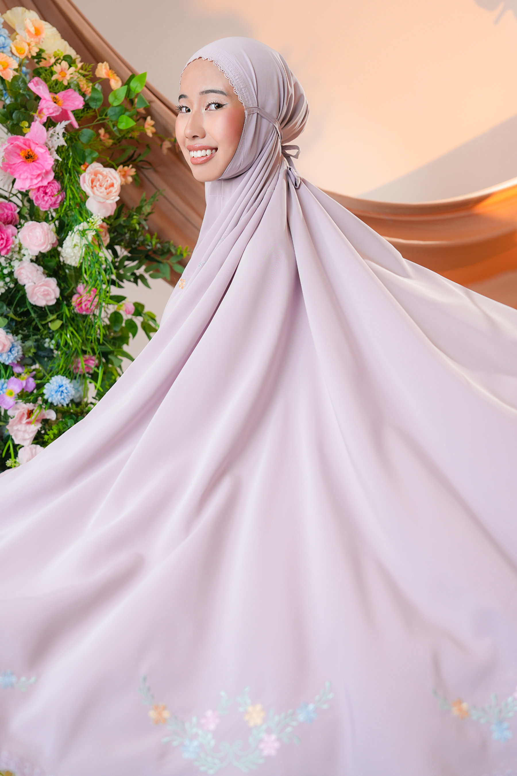 Celine in Mulberry Prayer Wear