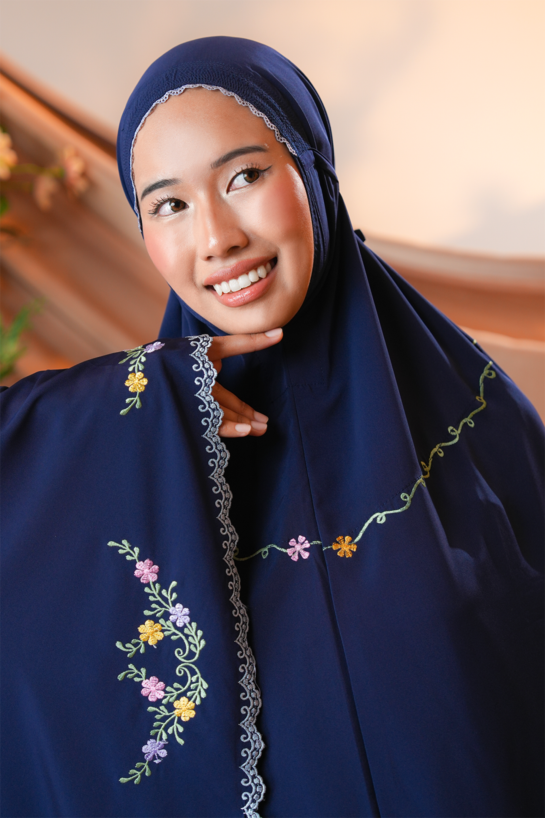 Celine in Navy Prayer Wear