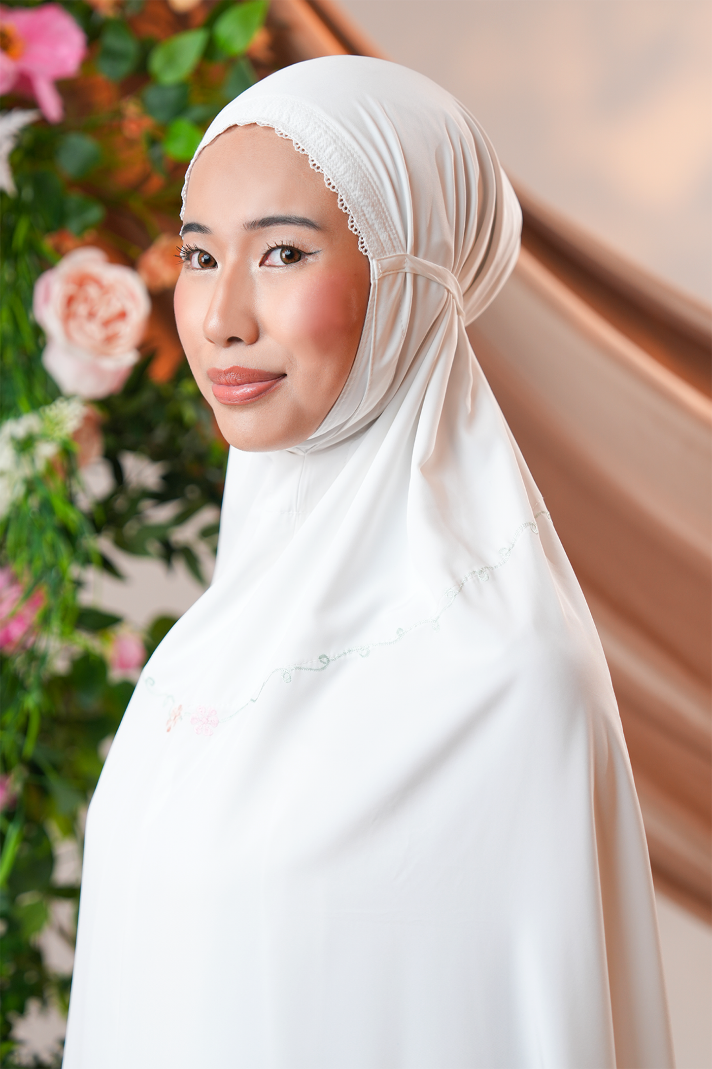 Celine in Vanilla Prayer Wear