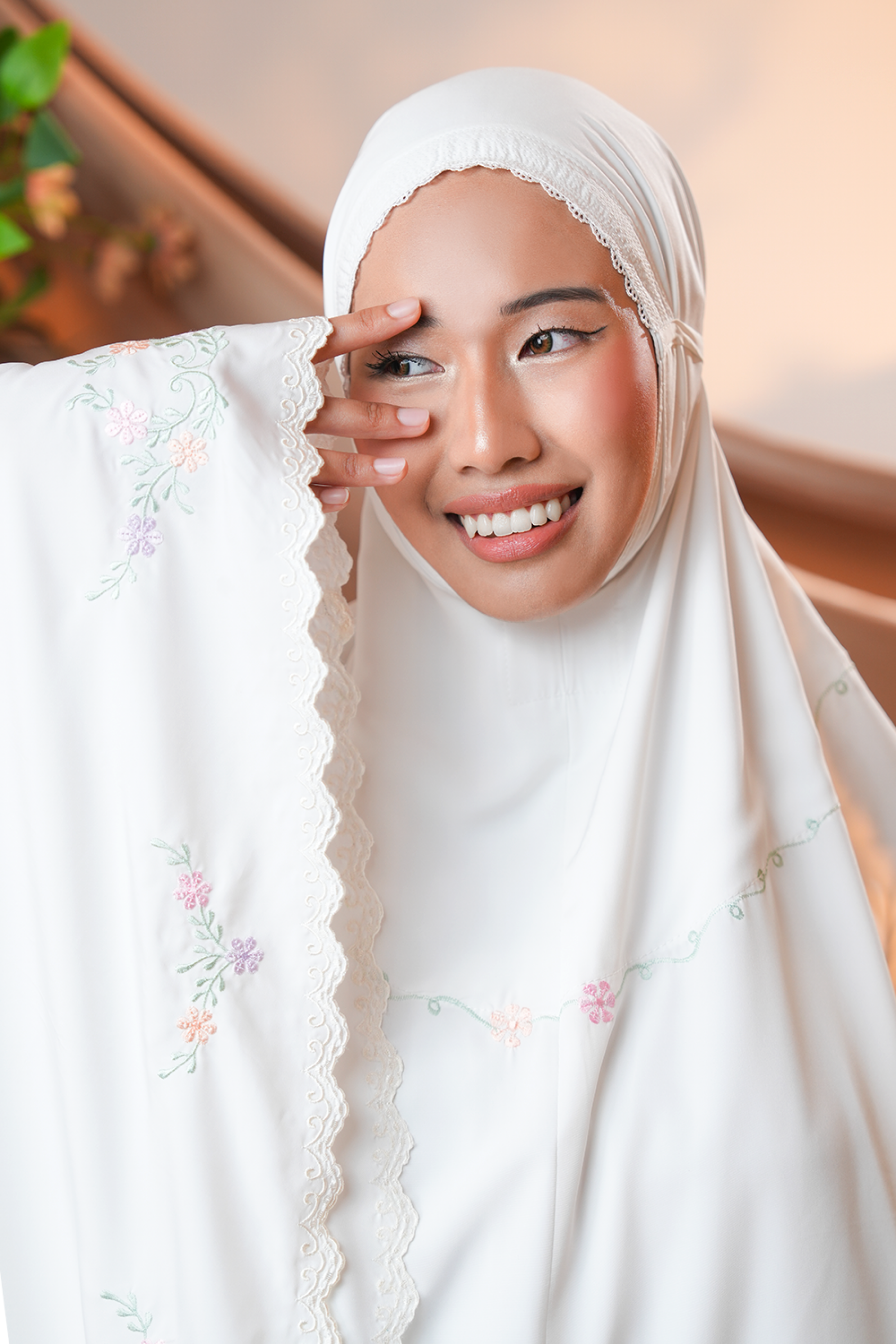 Celine in Vanilla Prayer Wear