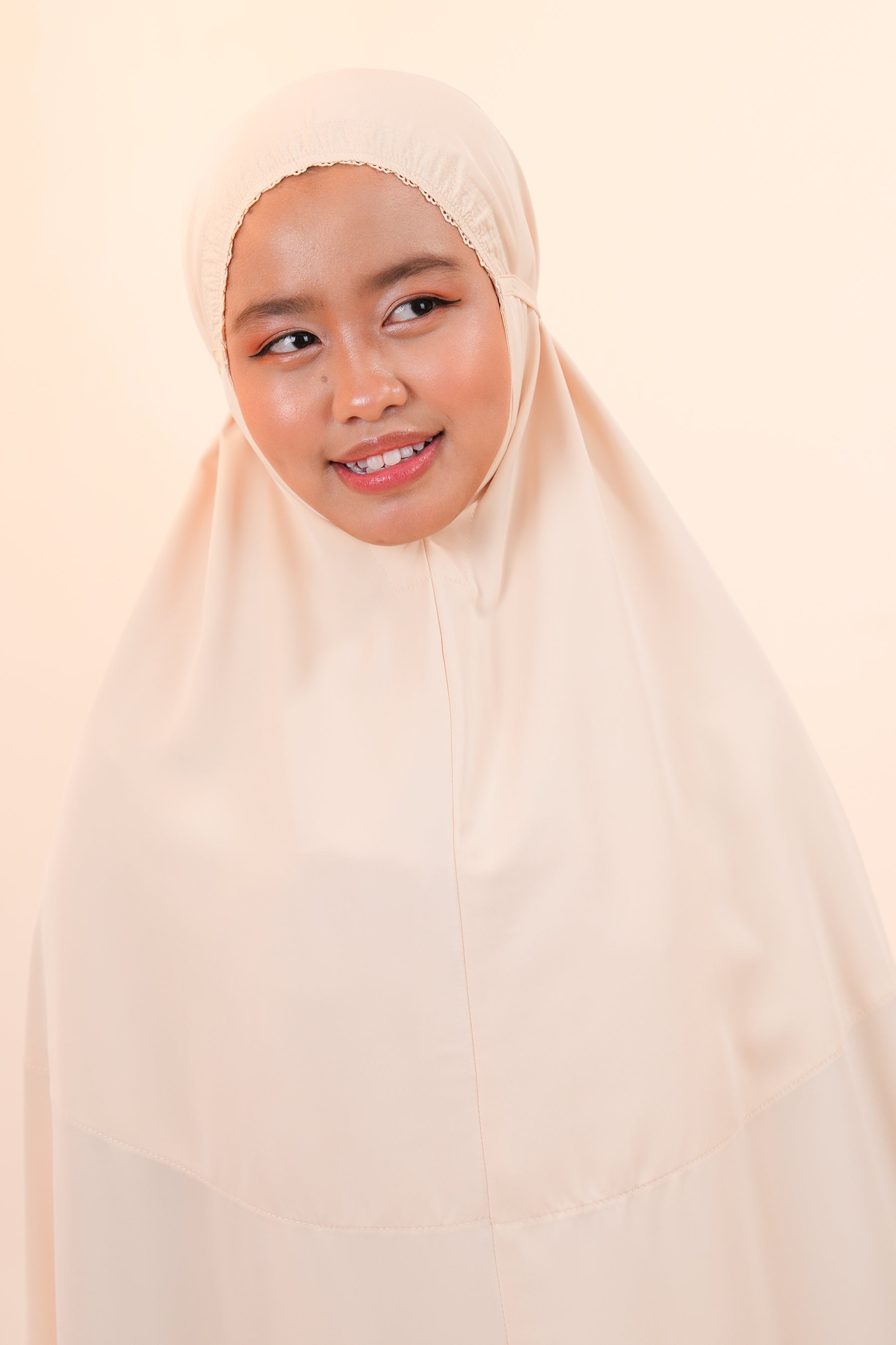 Dewdrops (Tweens) in Creme Brulee Prayer Wear