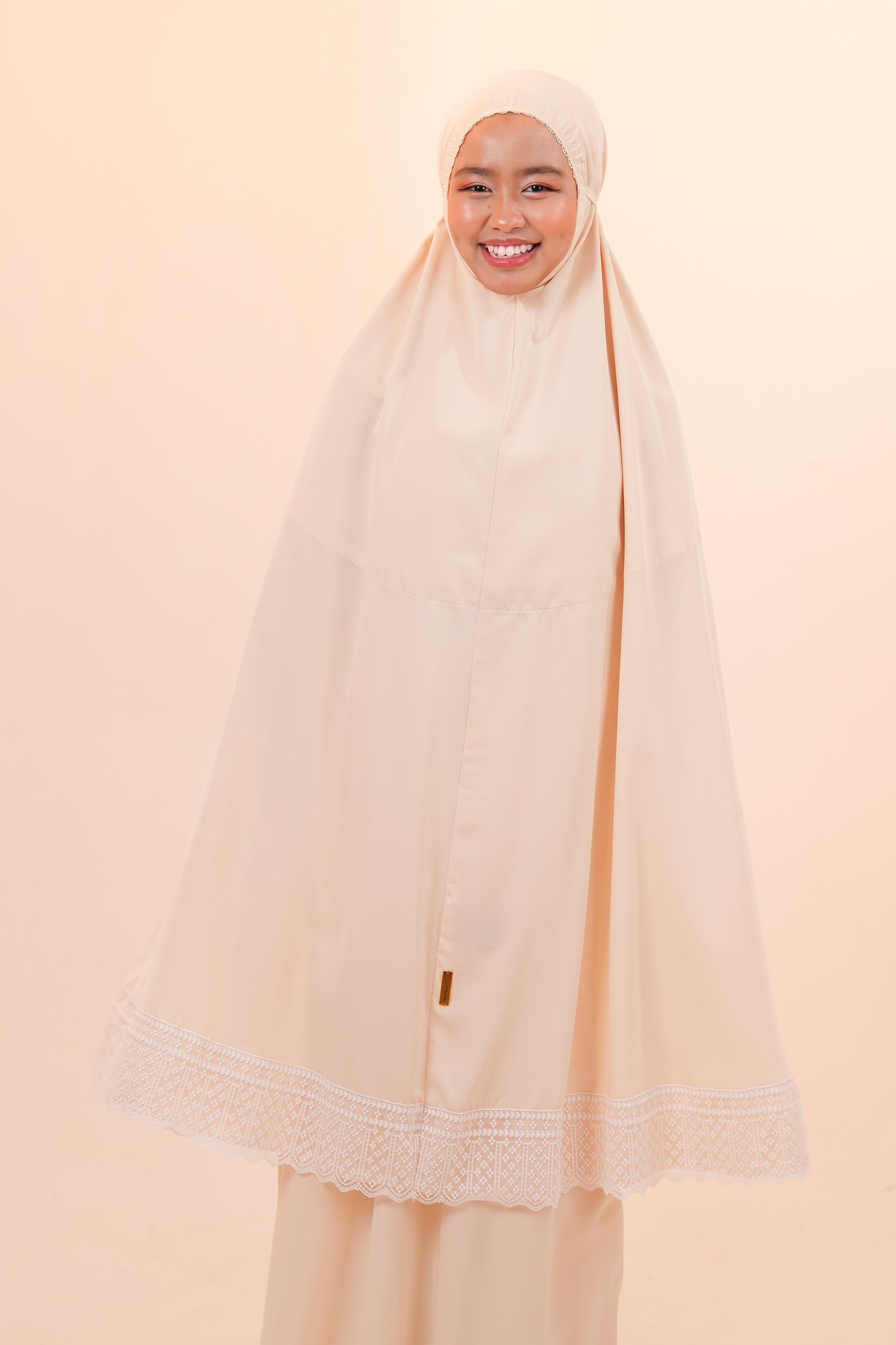 Dewdrops (Tweens) in Creme Brulee Prayer Wear