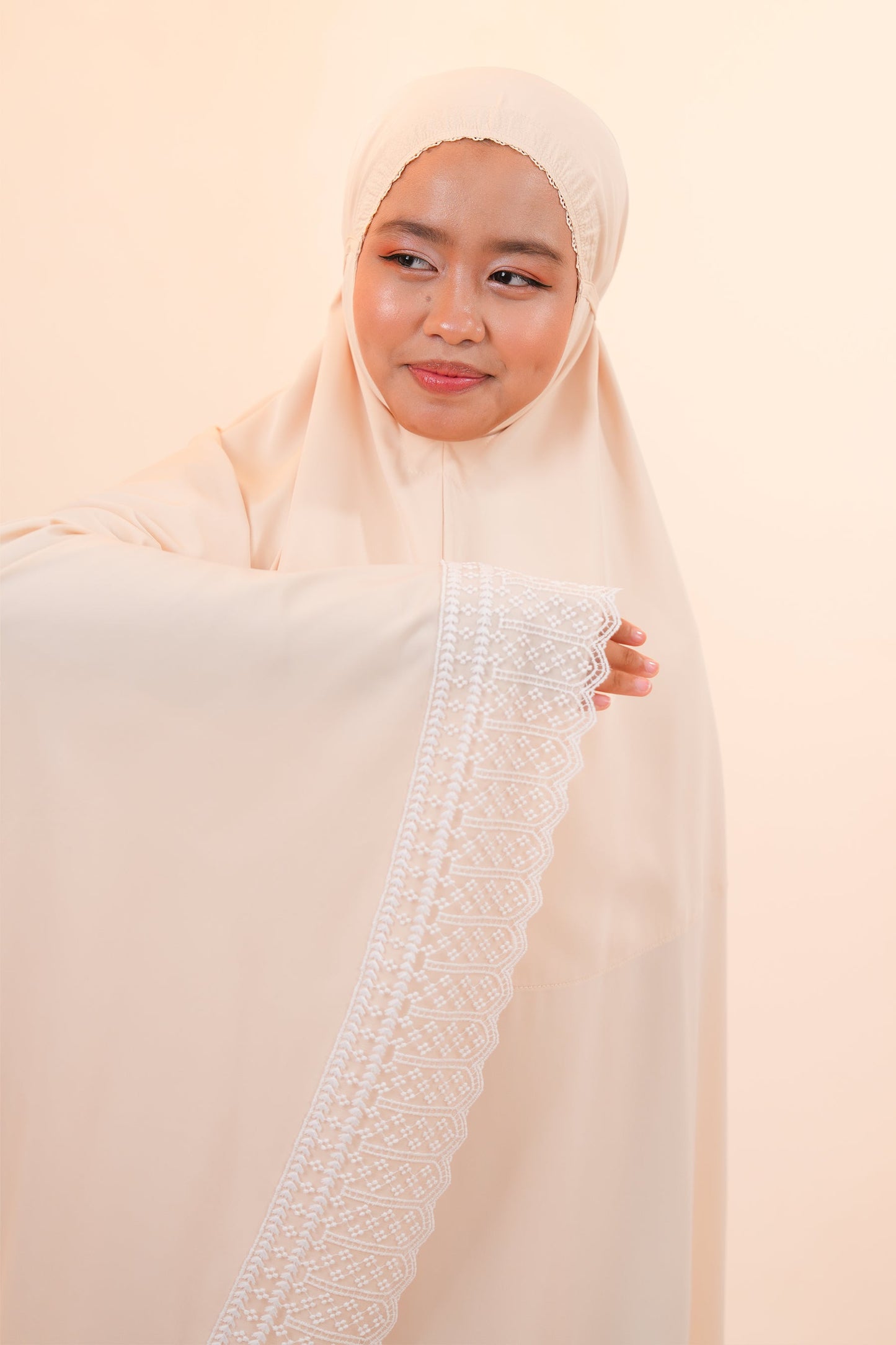 Dewdrops (Tweens) in Creme Brulee Prayer Wear