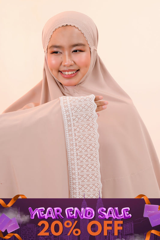 Dewdrops (Tweens) in Milk Tea Prayer Wear