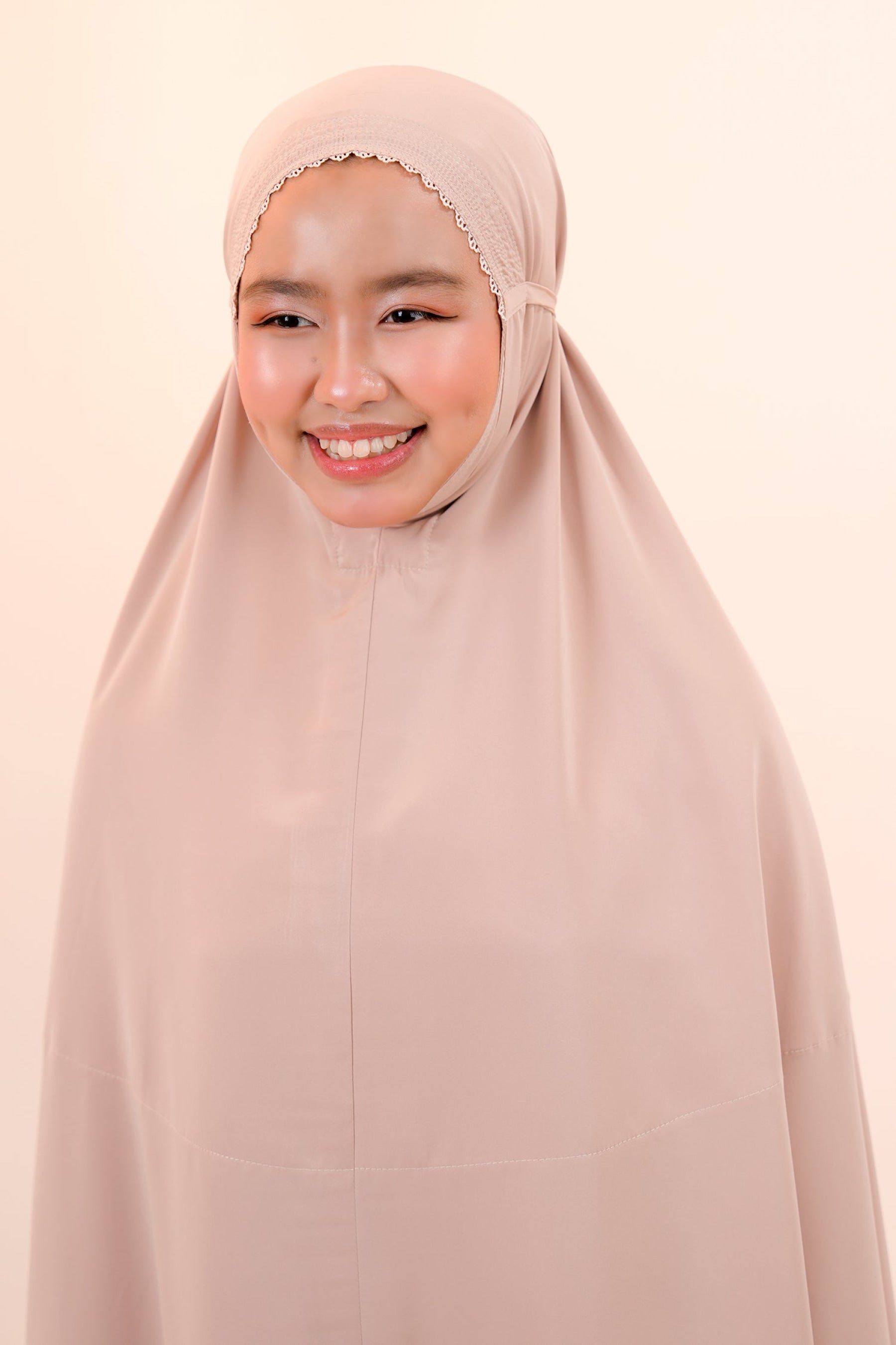 Dewdrops (Tweens) in Milk Tea Prayer Wear