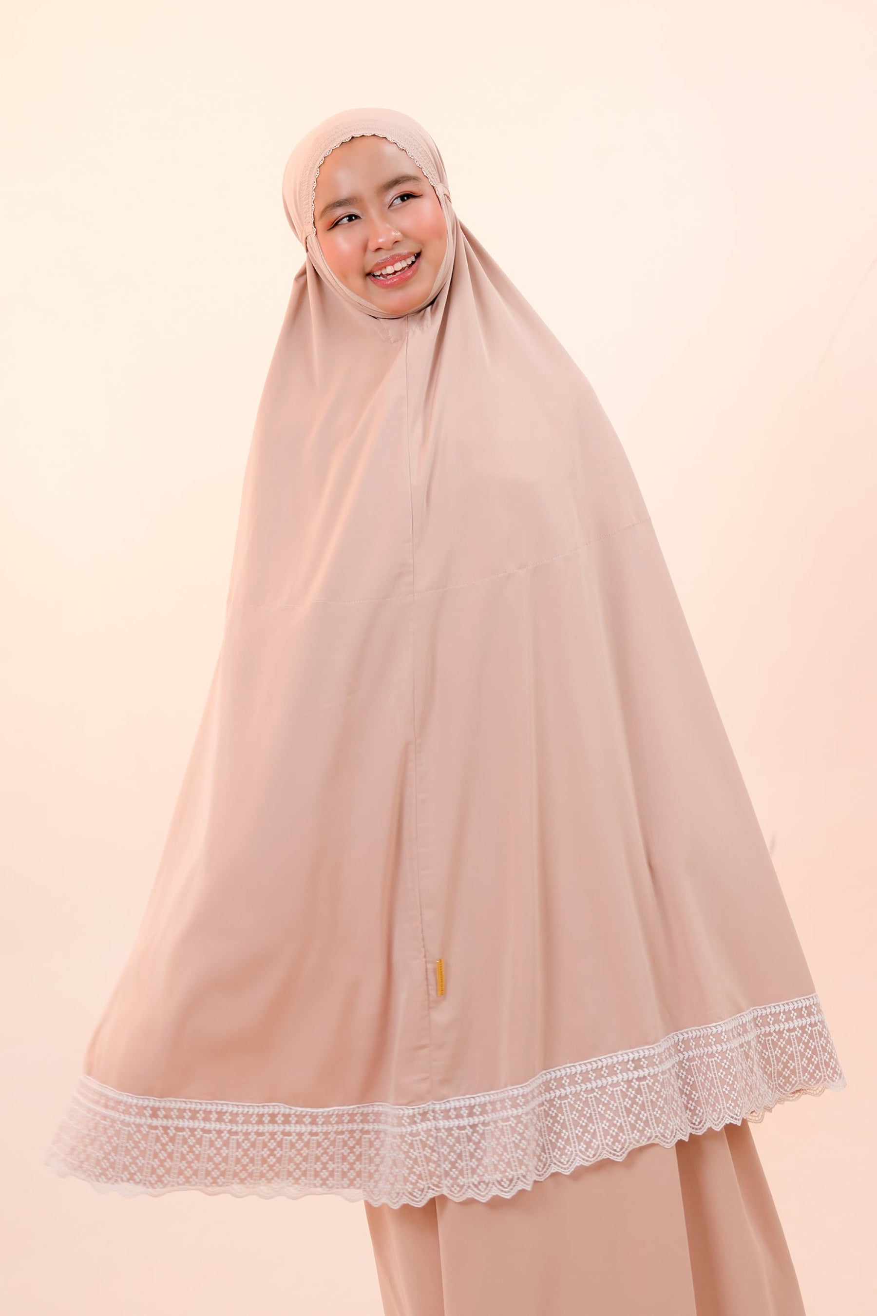 Dewdrops (Tweens) in Milk Tea Prayer Wear