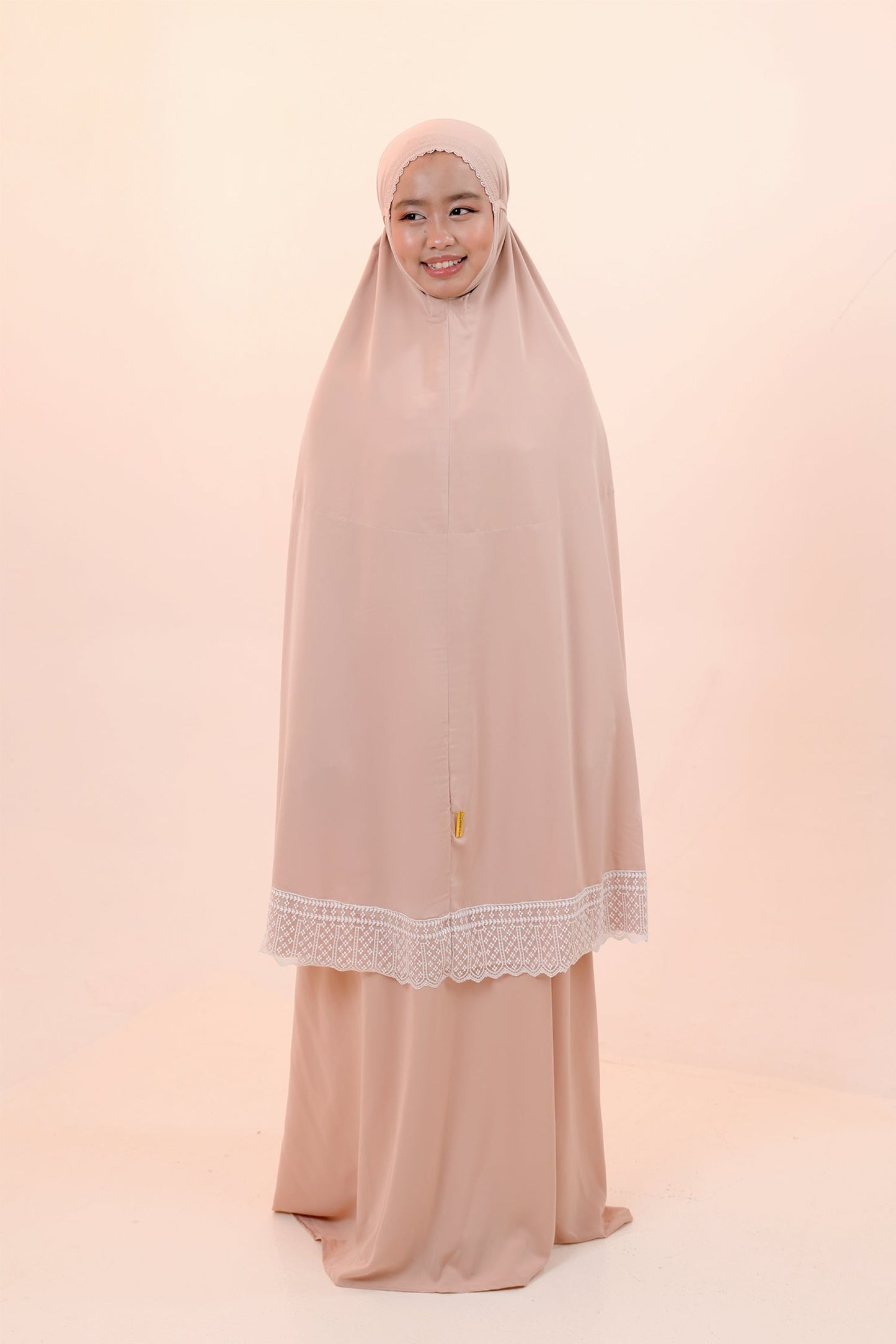 Dewdrops (Tweens) in Milk Tea Prayer Wear