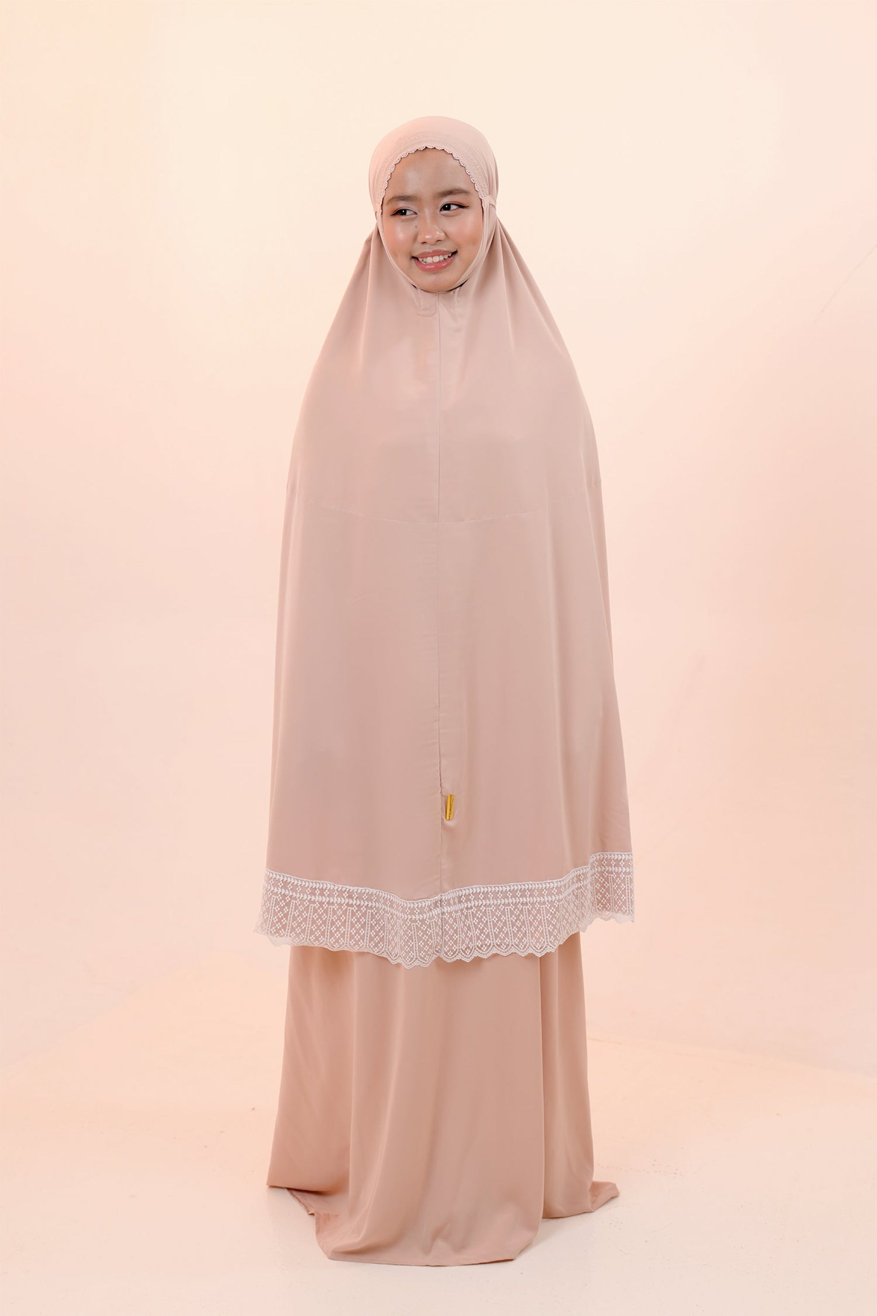 Dewdrops (Tweens) in Milk Tea Prayer Wear