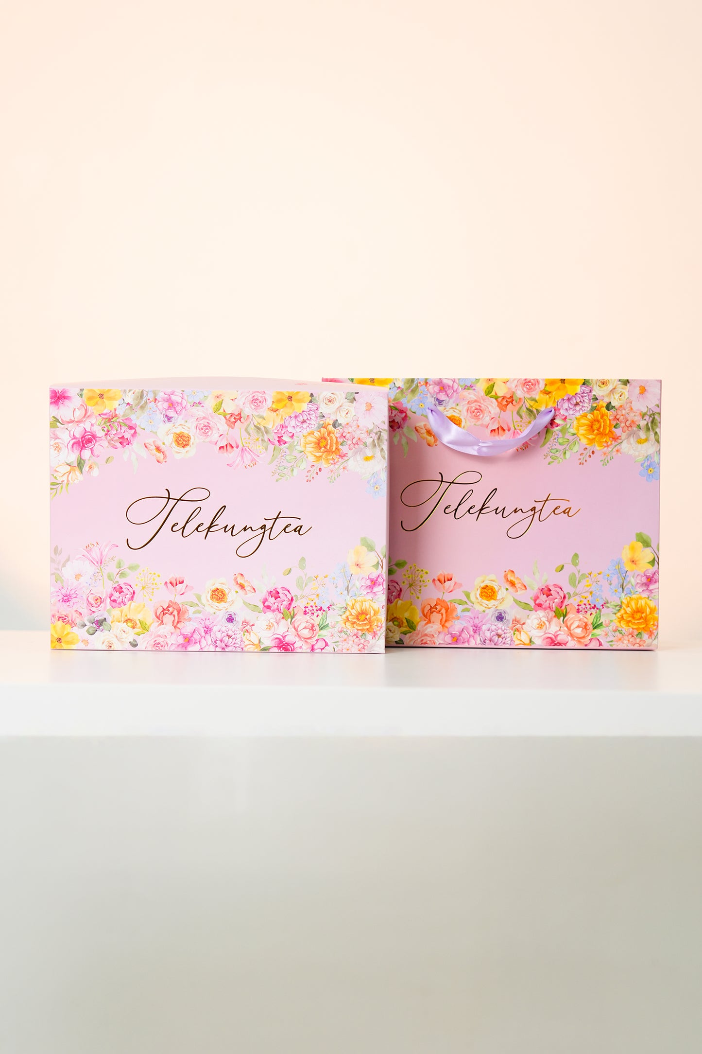 [Complimentary, Not For Sale] Gift Box & Gift Bag Duo - Sweet Petals