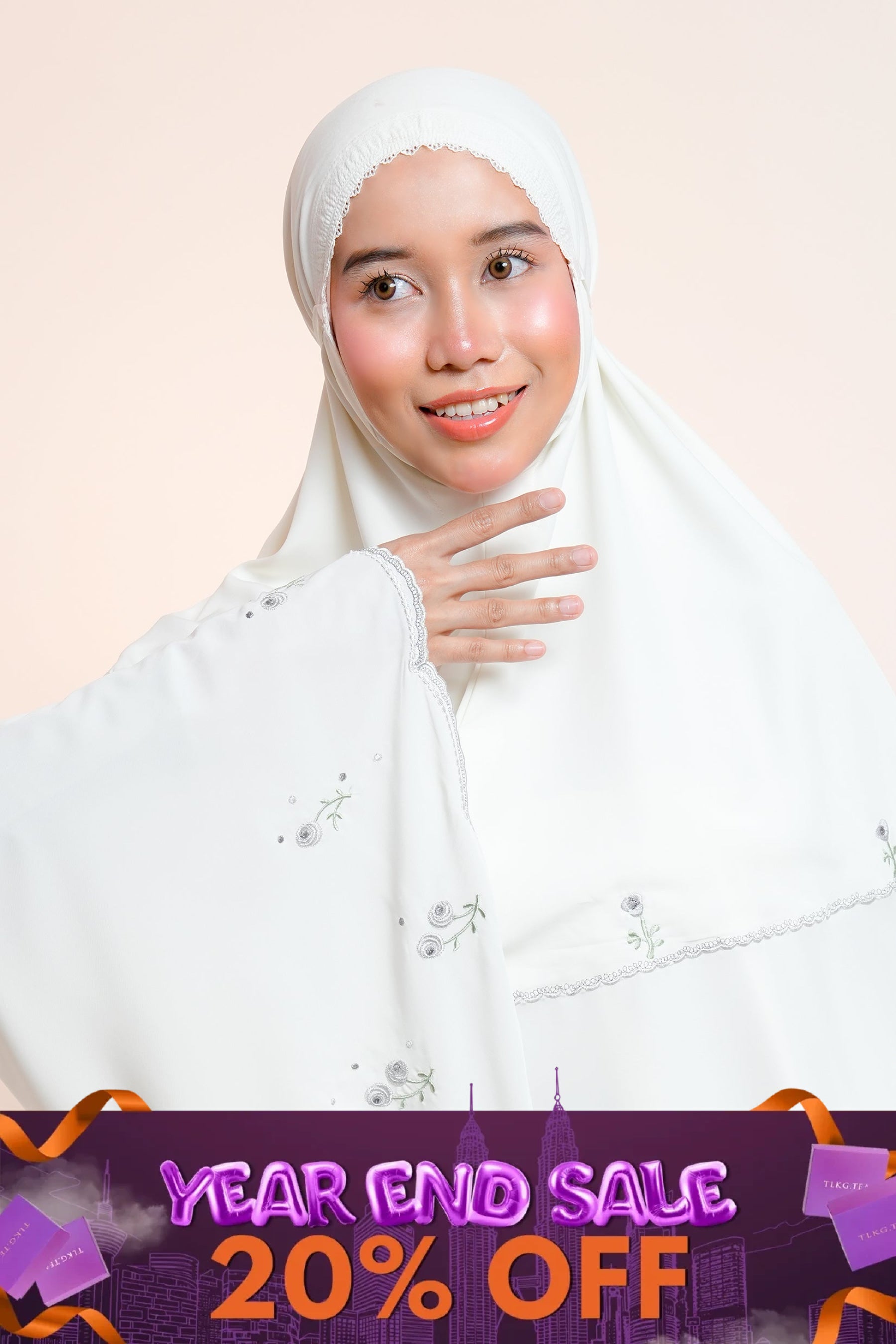 Elyse in Cream Prayer Wear