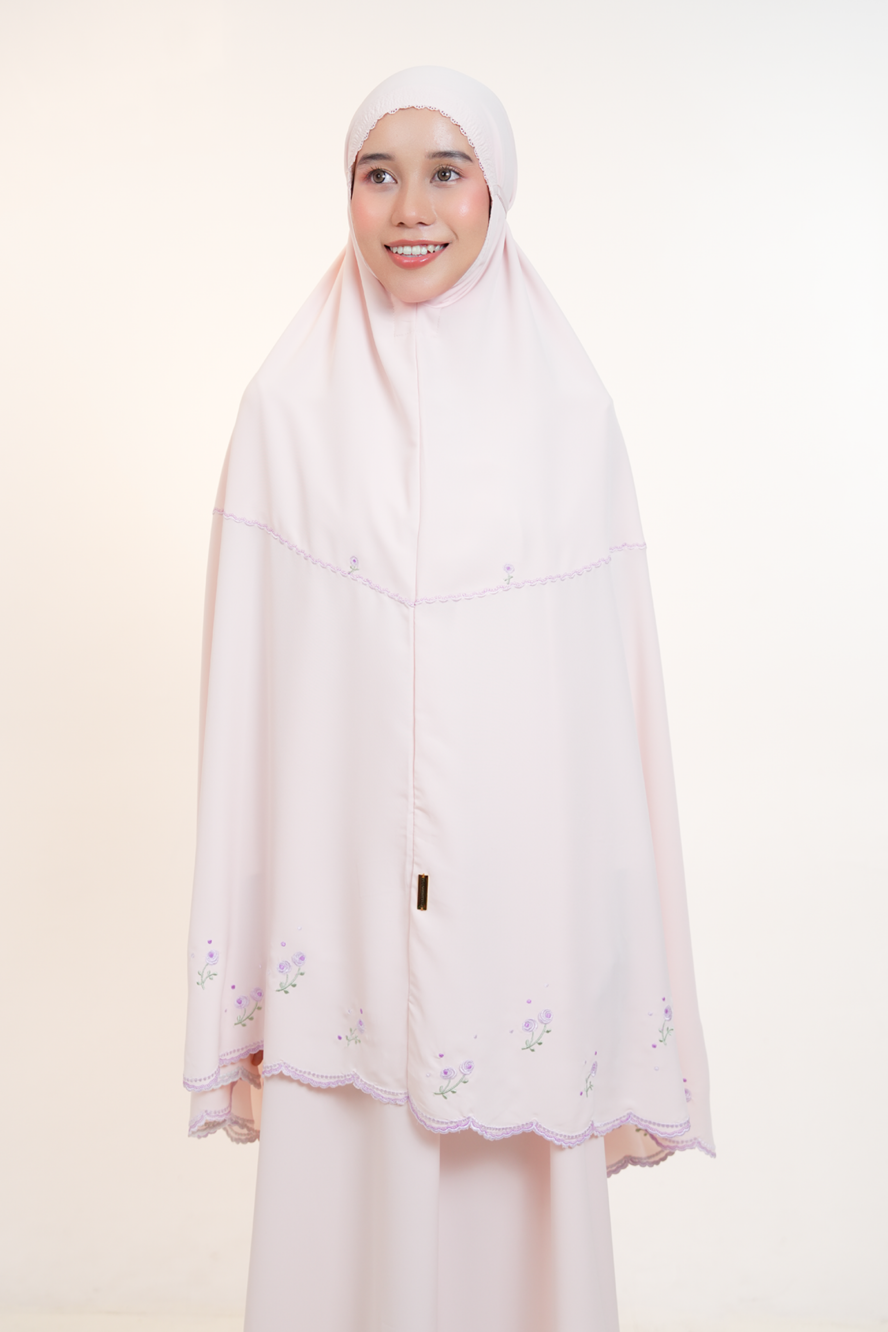 Elyse in Peach Prayer Wear