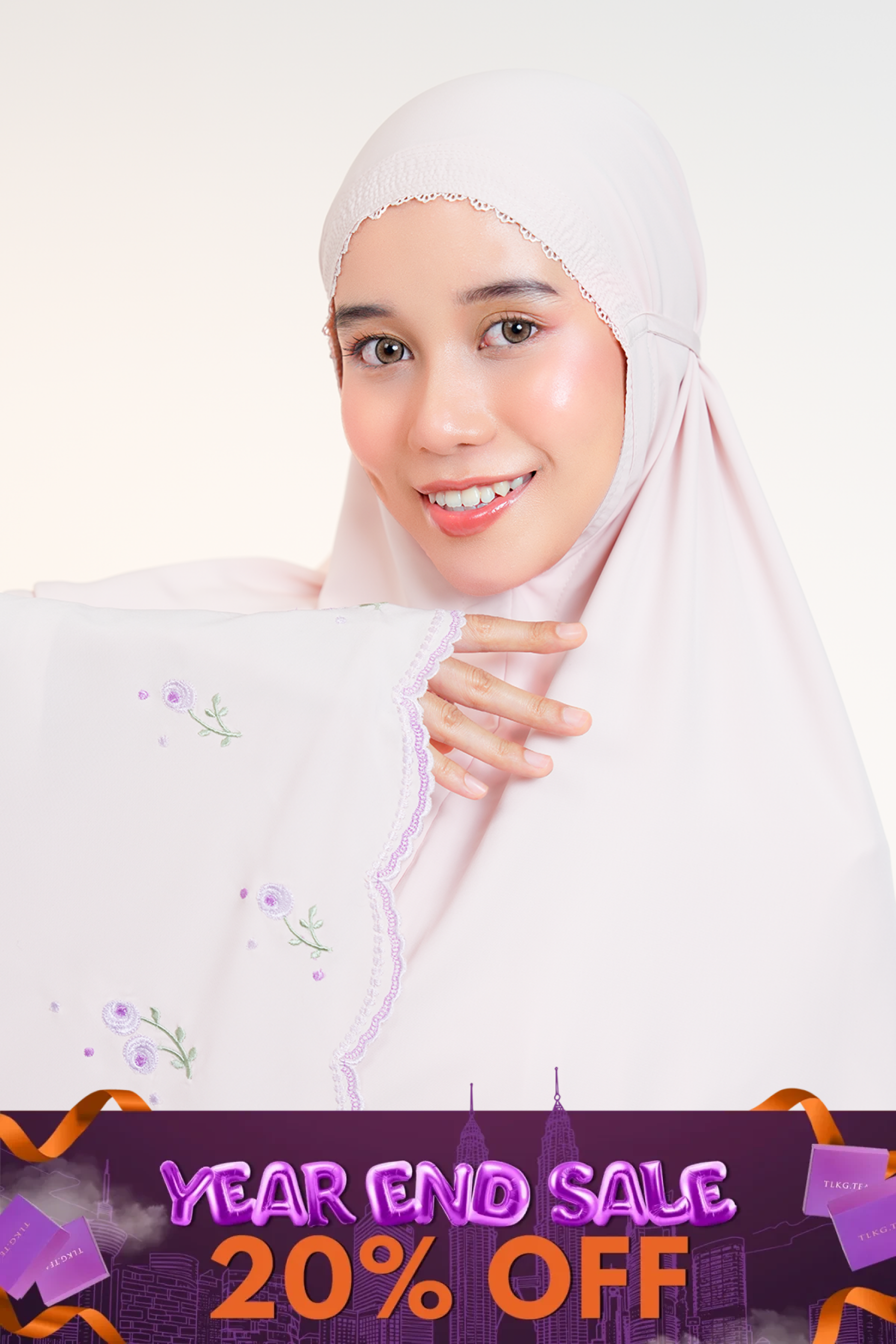 Elyse in Peach Prayer Wear