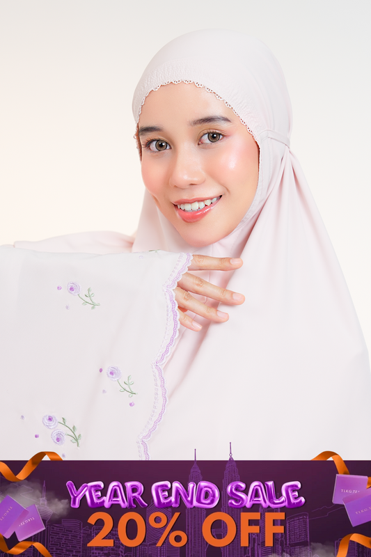 Elyse in Peach Prayer Wear