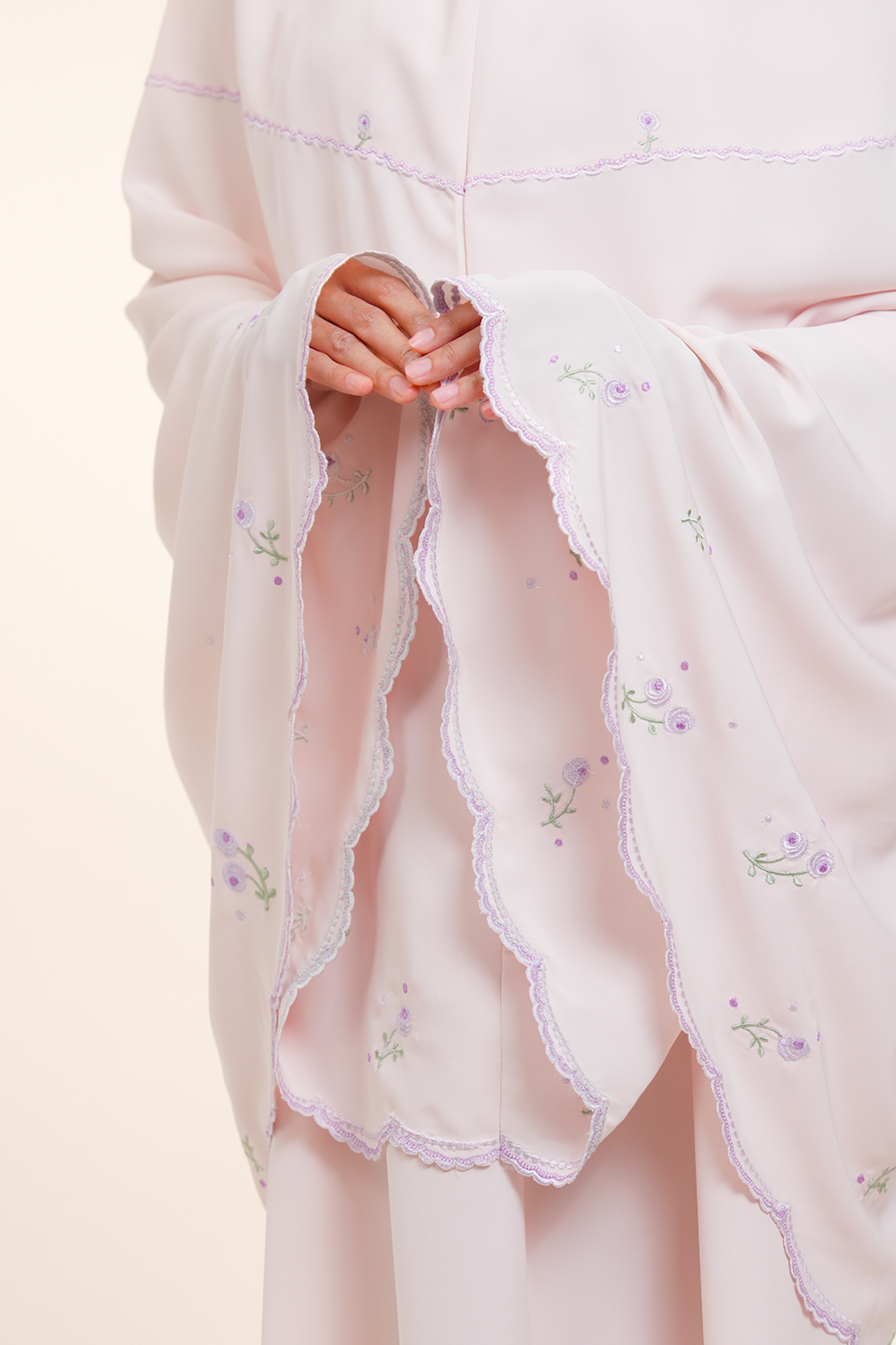 Elyse in Peach Prayer Wear