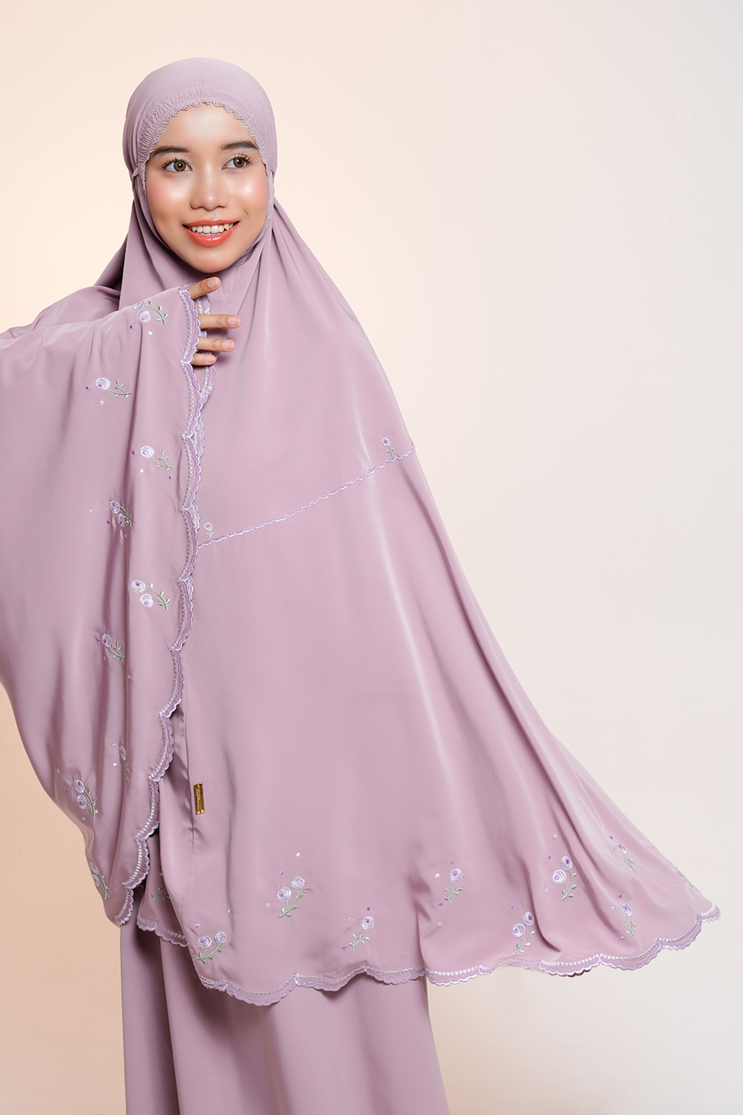 Elyse in Rose Prayer Wear