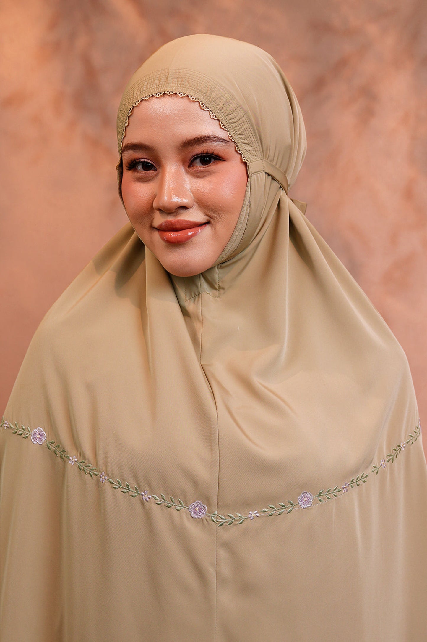 Evalora in Matcha Prayer Wear