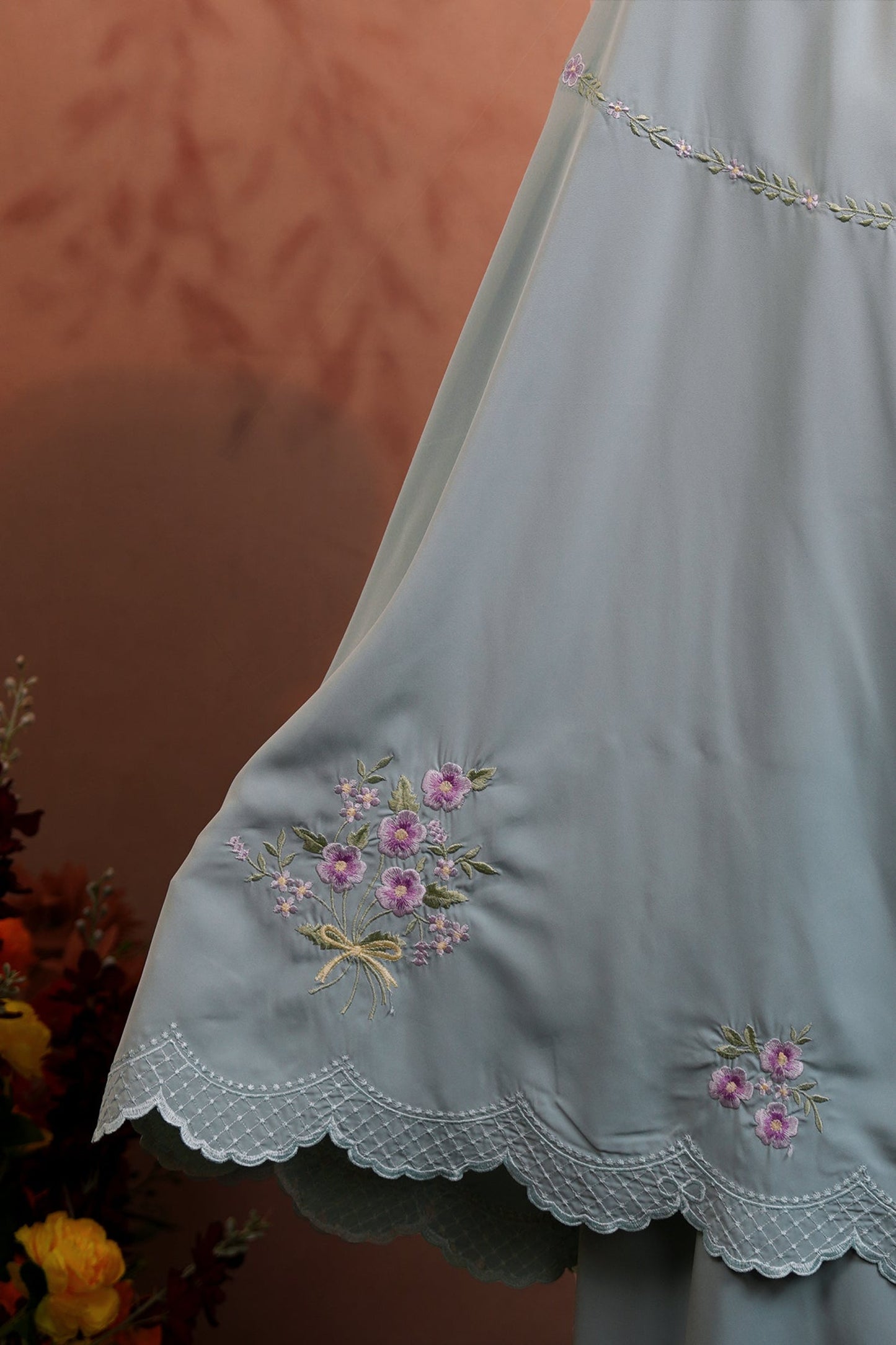 Evalora in Mint Prayer Wear