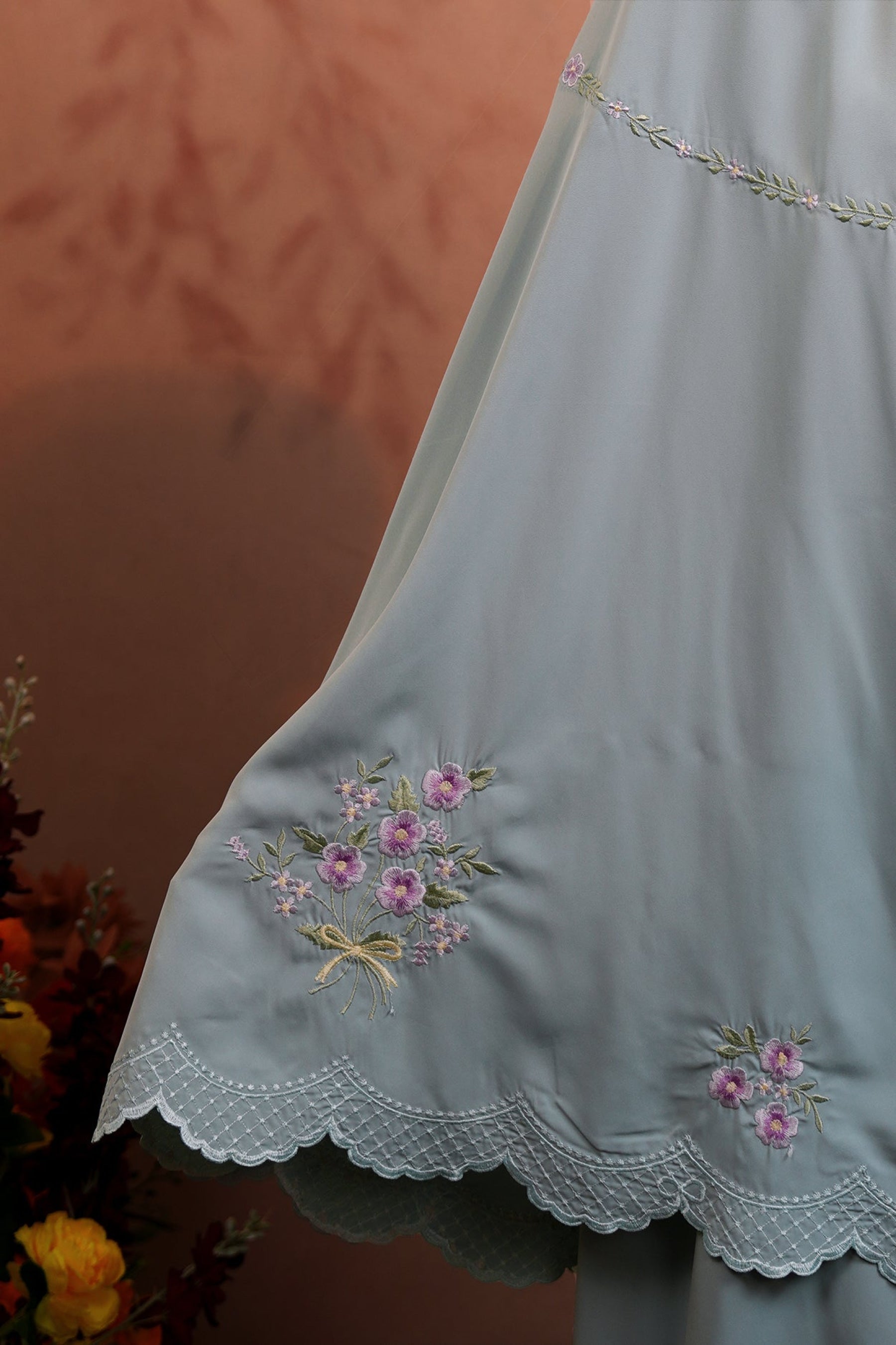 Evalora in Mint Prayer Wear