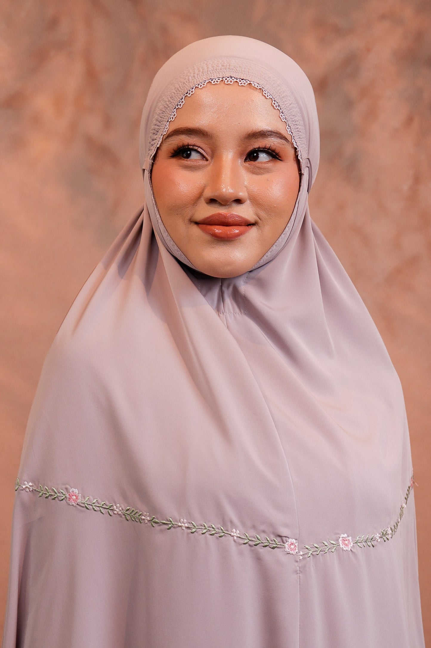 Evalora in Mulberry Prayer Wear