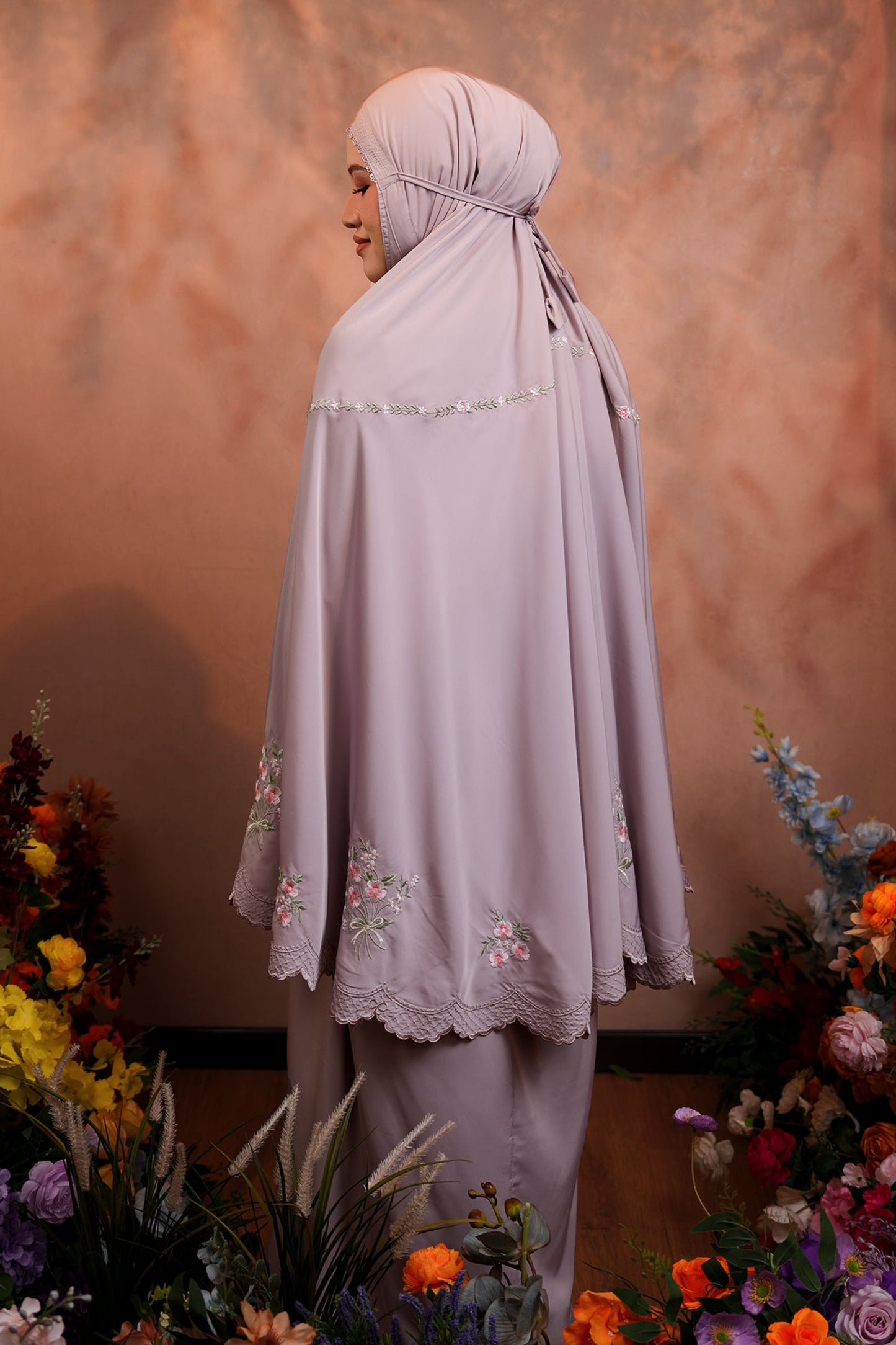Evalora in Mulberry Prayer Wear