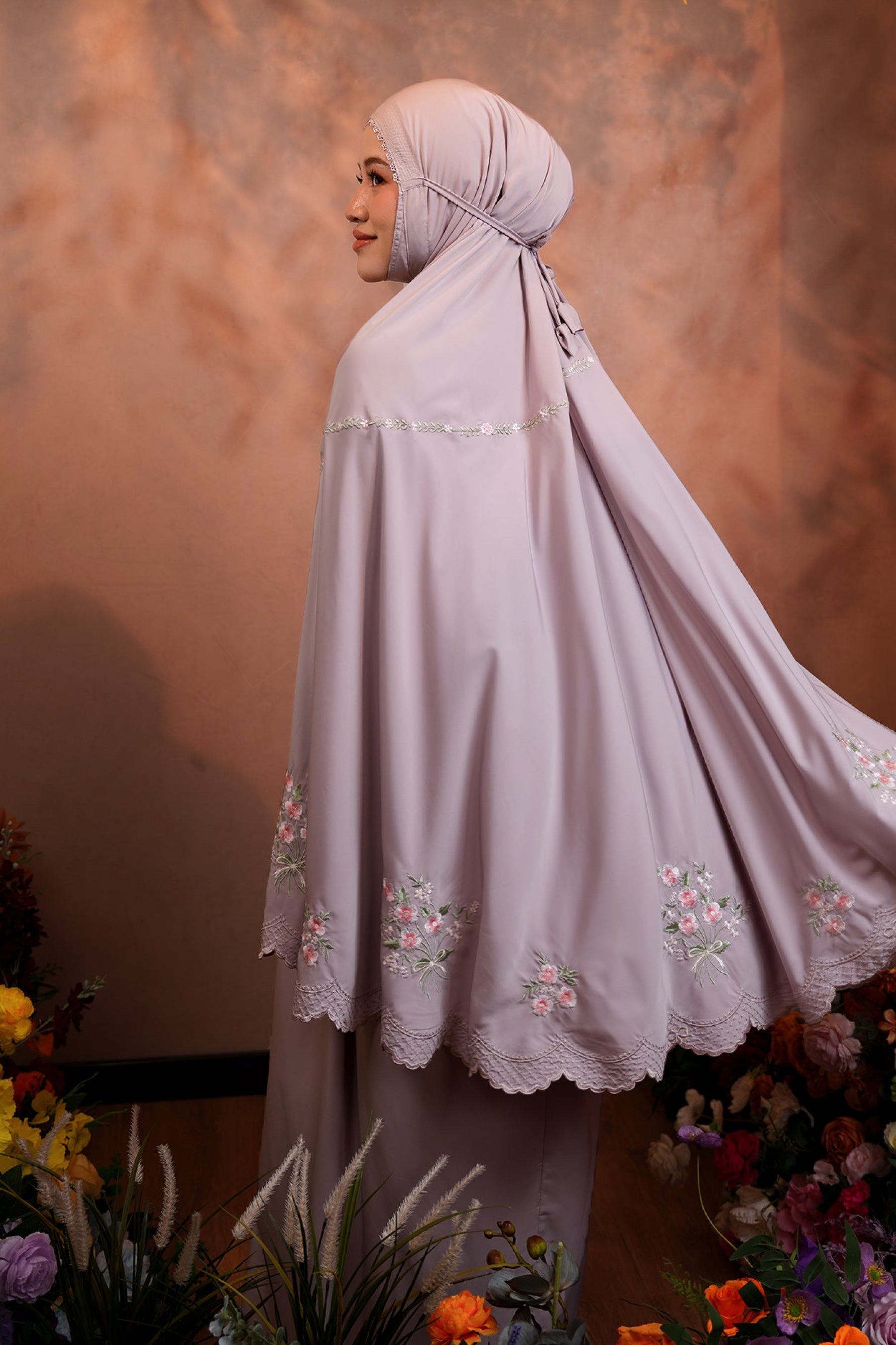 Evalora in Mulberry Prayer Wear