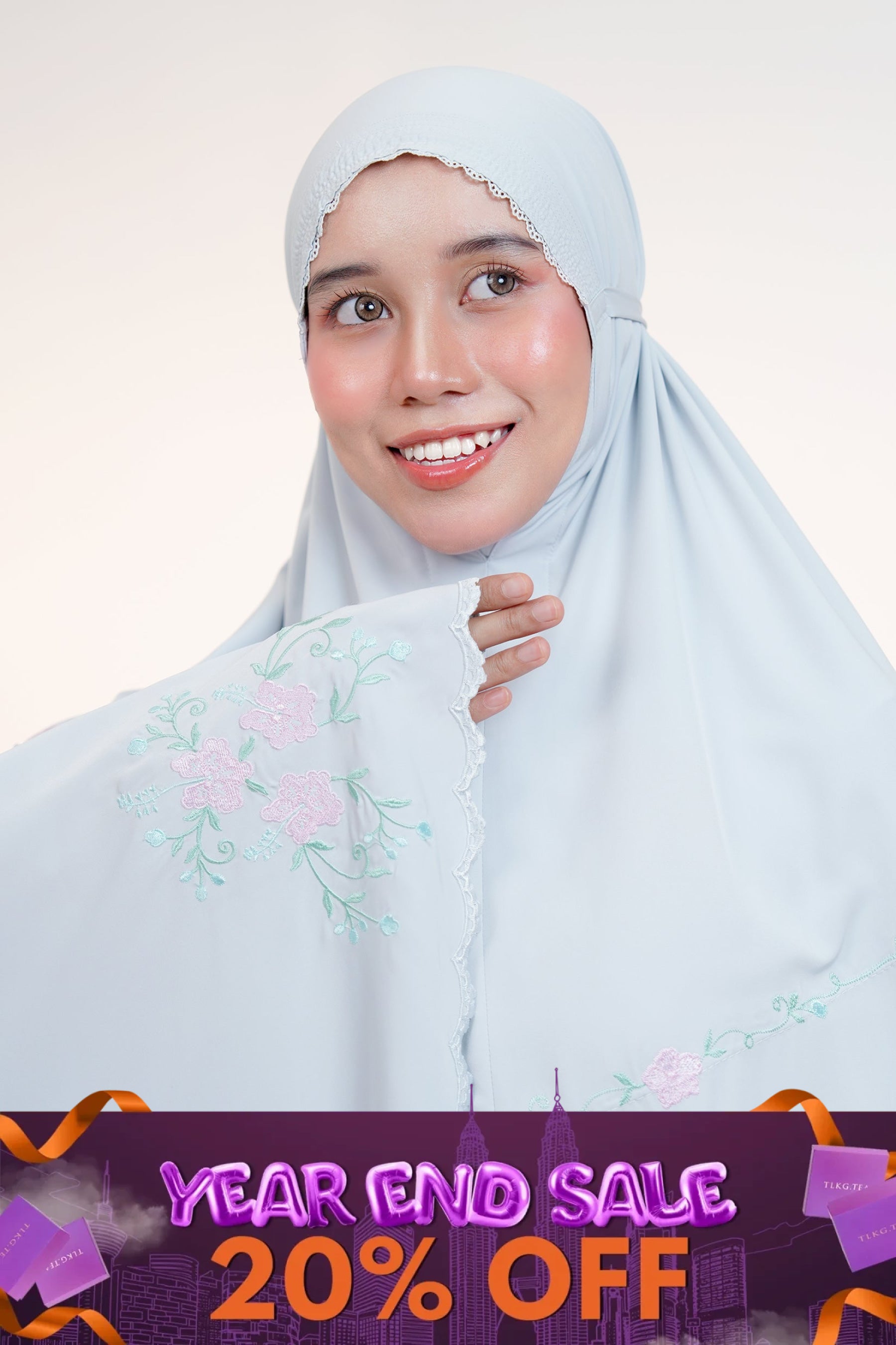 The Hibiscus in Earl Blue Prayer Wear