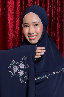 The Hibiscus in Navy