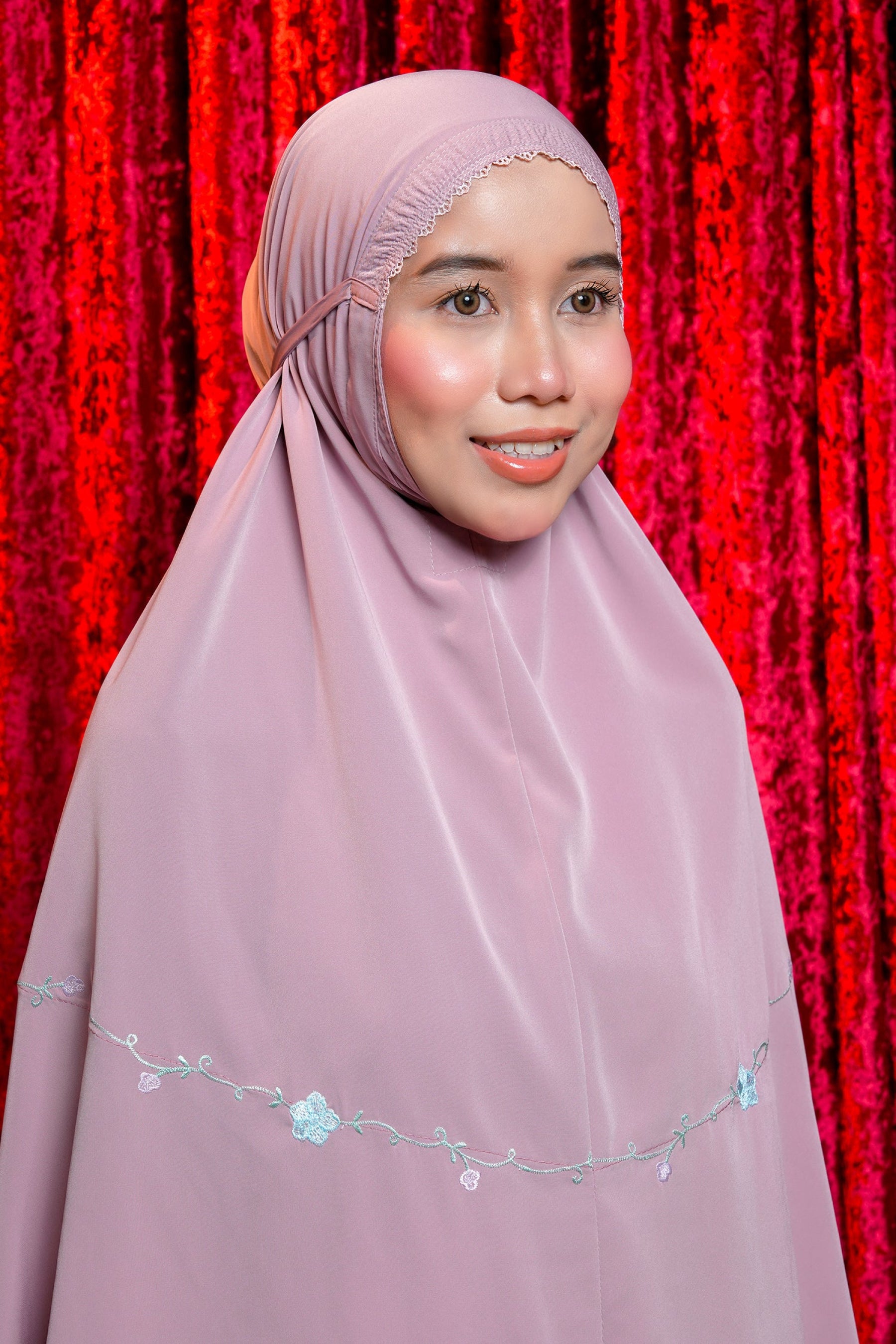 The Hibiscus in Rose Prayer Wear